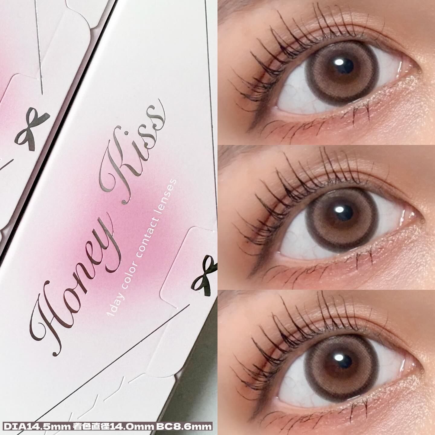 Honey kiss 1day/HoneyKiss/ワンデー（１DAY）カラコンを使ったクチコミ（3枚目）