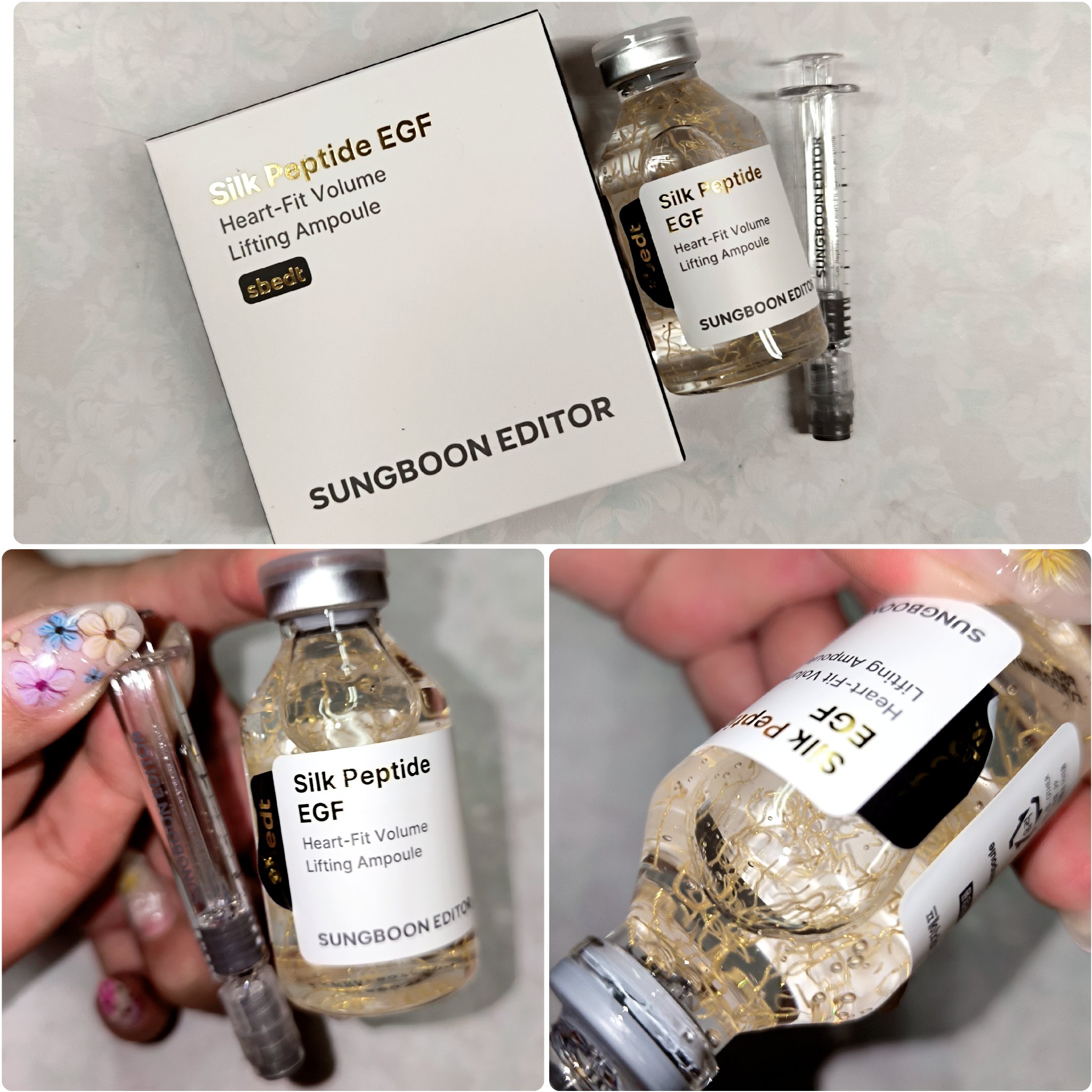 シルク ペプチド EGF ハートフィットボリューム リフティング アンプル/SUNGBOON EDITOR（成分エディター）/美容液を使ったクチコミ（2枚目）