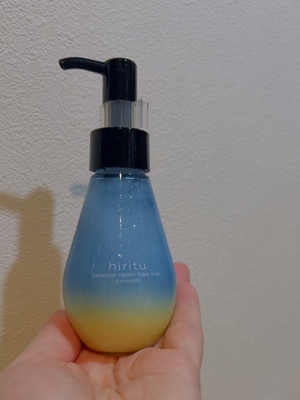 hiritu ヒリツ バランスリペアヘアミルク スムースのクチコミ「.
ドライヤーやアイロンを
毎日使うからこそ、
髪の熱ダメージが
ずっと気になっていました。
.....」(1枚目)