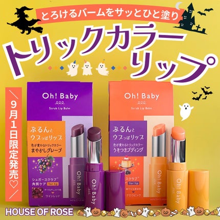 Oh!Baby スクラブリップバーム/ハウス オブ ローゼ/リップスクラブを使ったクチコミ(1枚目)