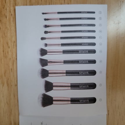 貴族のゴールド メイクブラシ11本セット 化粧ポーチ付き ゴールド×ブラック/SIXPLUS/メイクブラシの画像