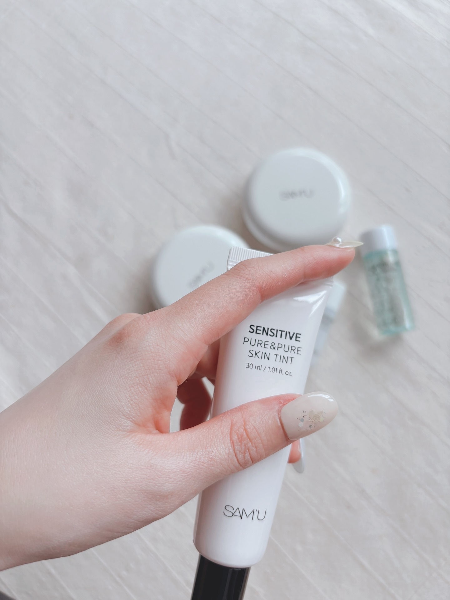 センシティブピュア＆ピュアスキンティント/SAM'U/化粧下地を使ったクチコミ（3枚目）