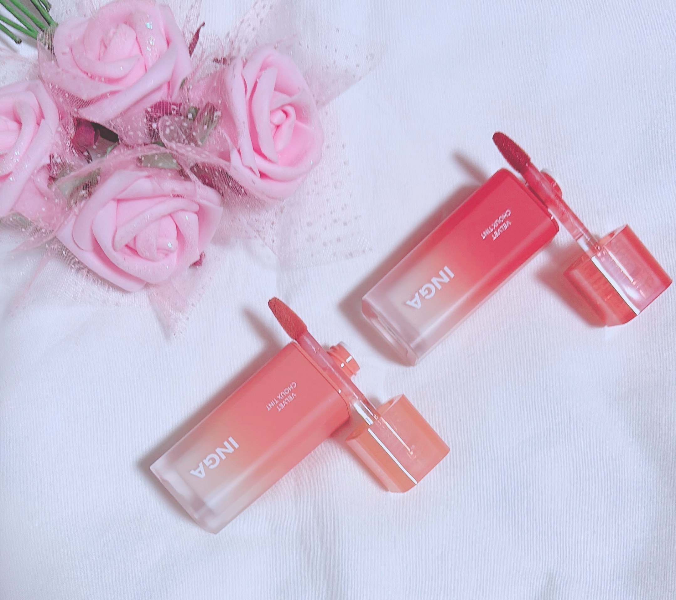 ベルベットシューティント/INGA/リップティントを使ったクチコミ（2枚目）