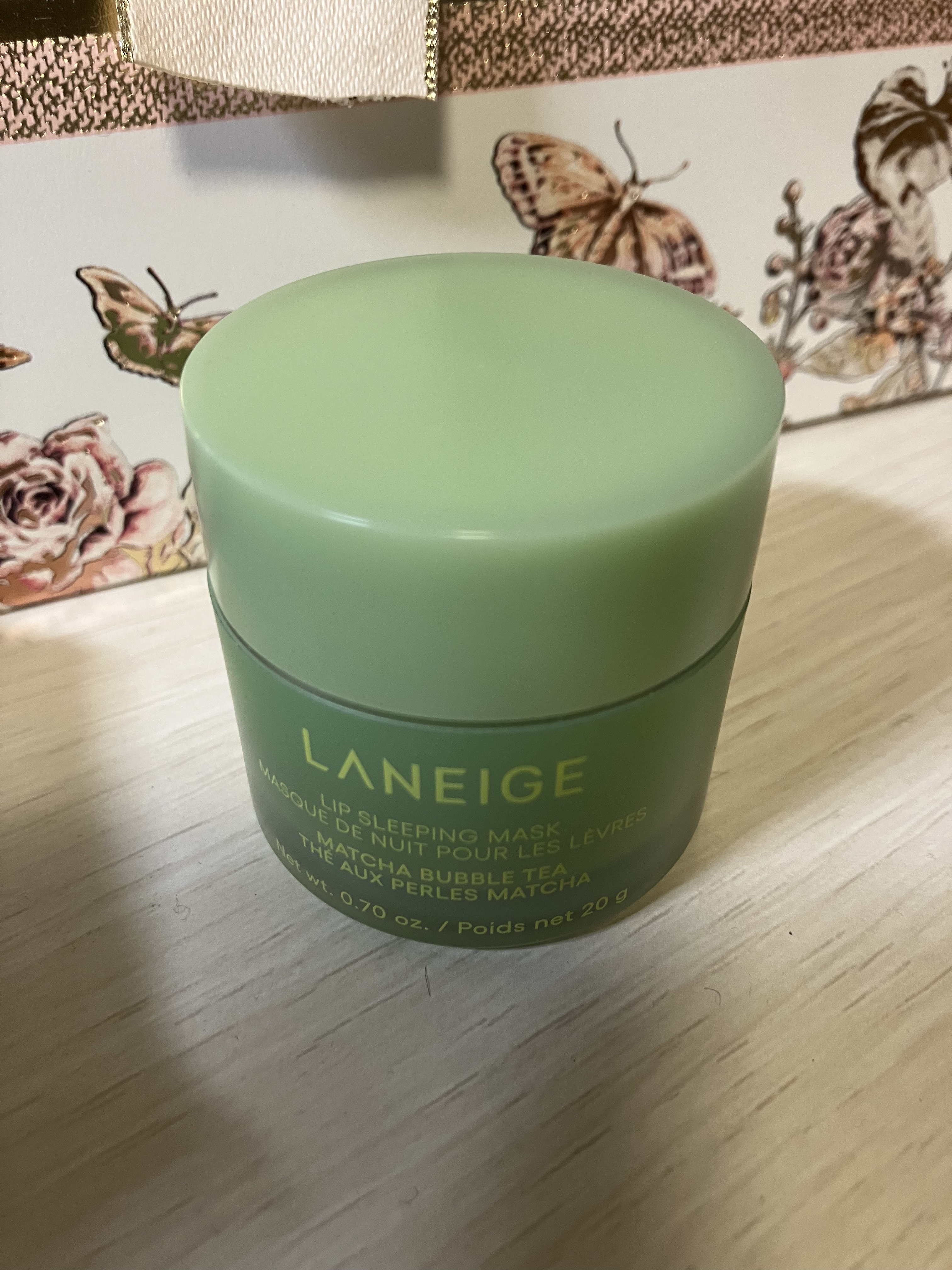 リップスリーピングマスク タピオカミルクティーシリーズ リップスリーピングマスク 抹茶タピオカミルクティー/LANEIGE/リップマスクを使ったクチコミ（1枚目）