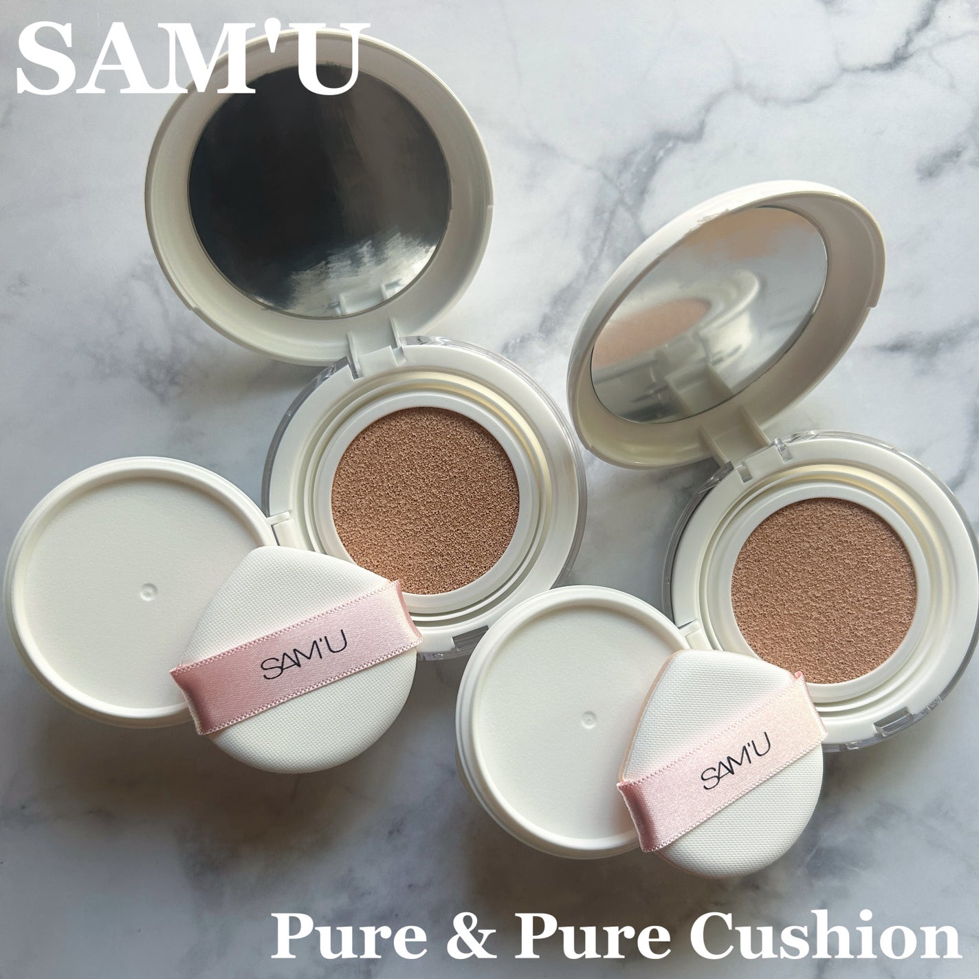 センシティブピュア&ピュアクッション/SAM'U/クッションファンデーションを使ったクチコミ(1枚目)