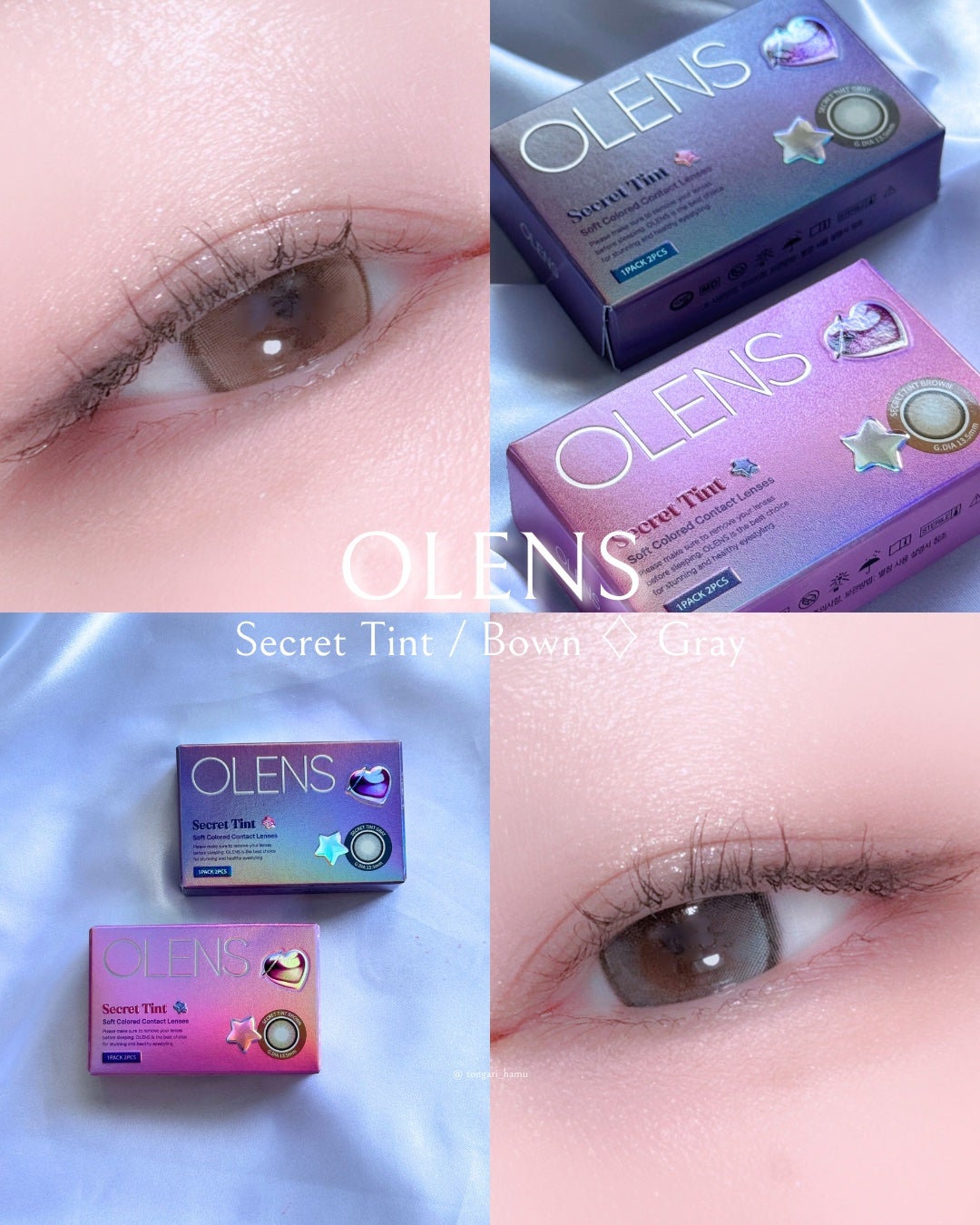 secret tint/OLENS/1ヶ月(1MONTH)カラコンを使ったクチコミ(4枚目)
