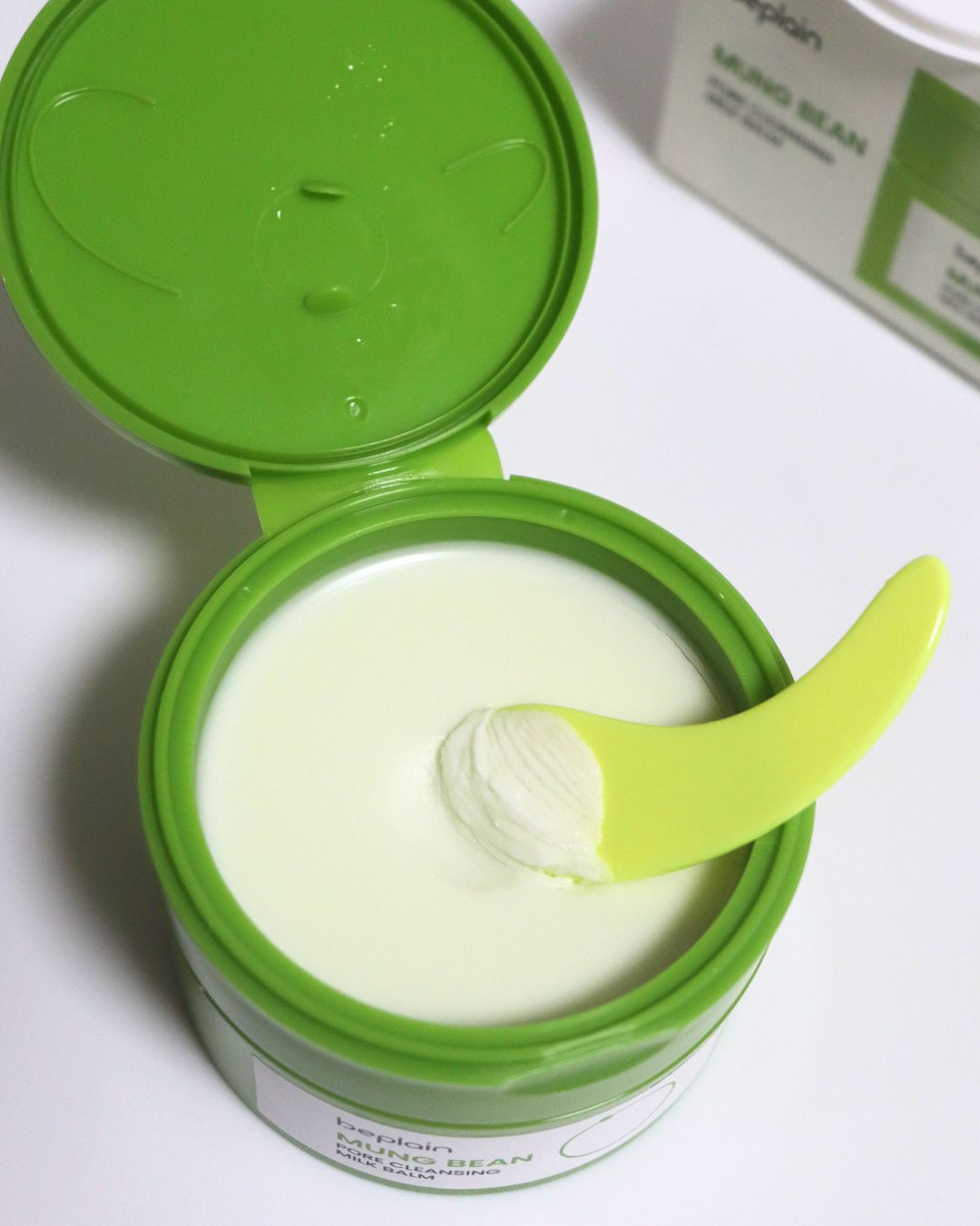 緑豆毛穴クレンジングミルクバーム/beplain/クレンジングバームを使ったクチコミ（1枚目）