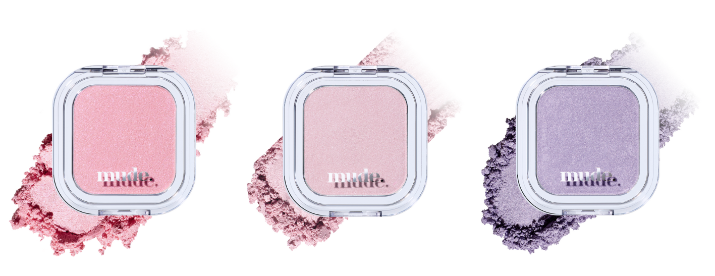 mude. から多幸感あふれるハイライター&透明感と立体感を叶える2種のパウダーのハイライターがいよいよ国内初上陸の画像