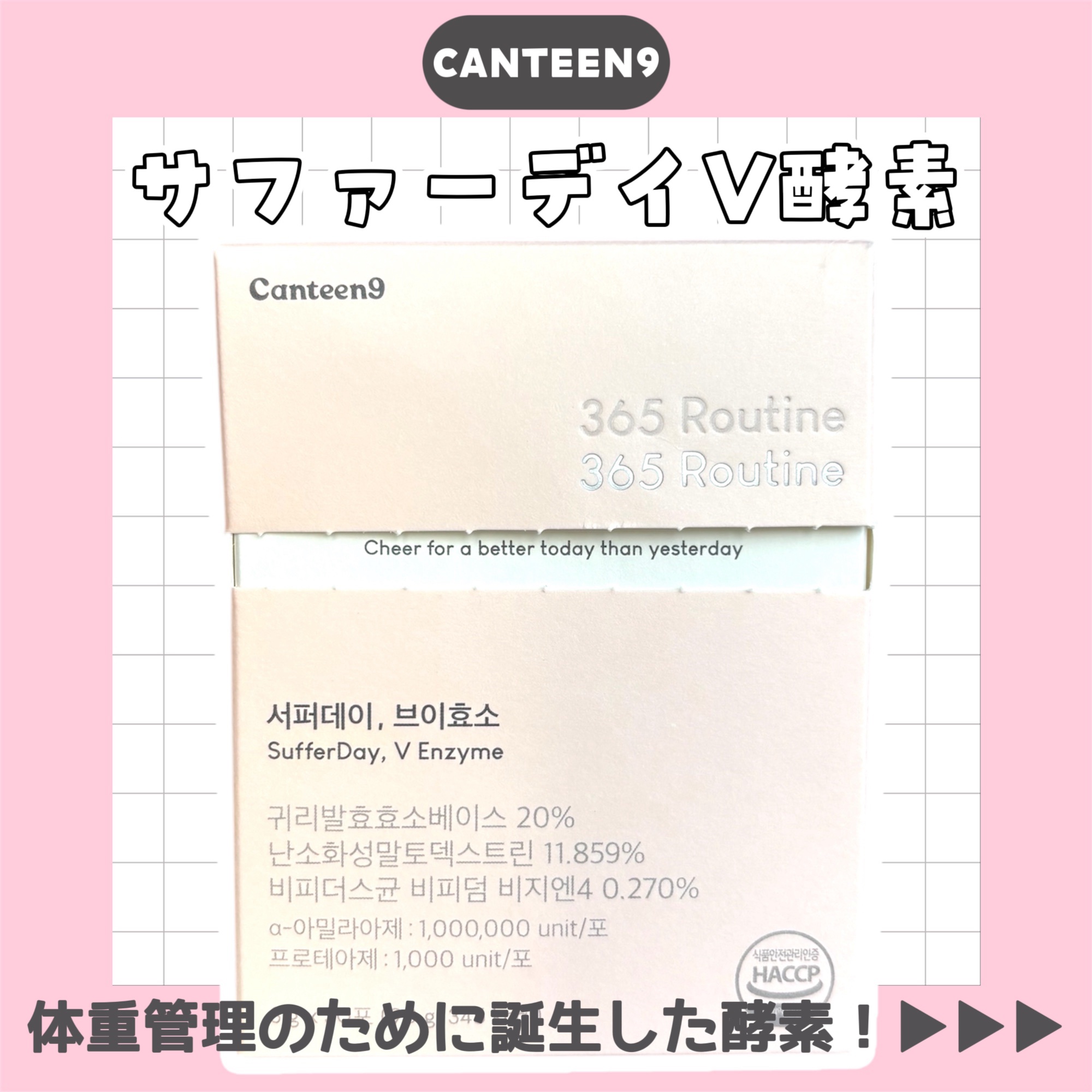 サファーデイ V酵素/canteen9/ボディサプリメントを使ったクチコミ（2枚目）