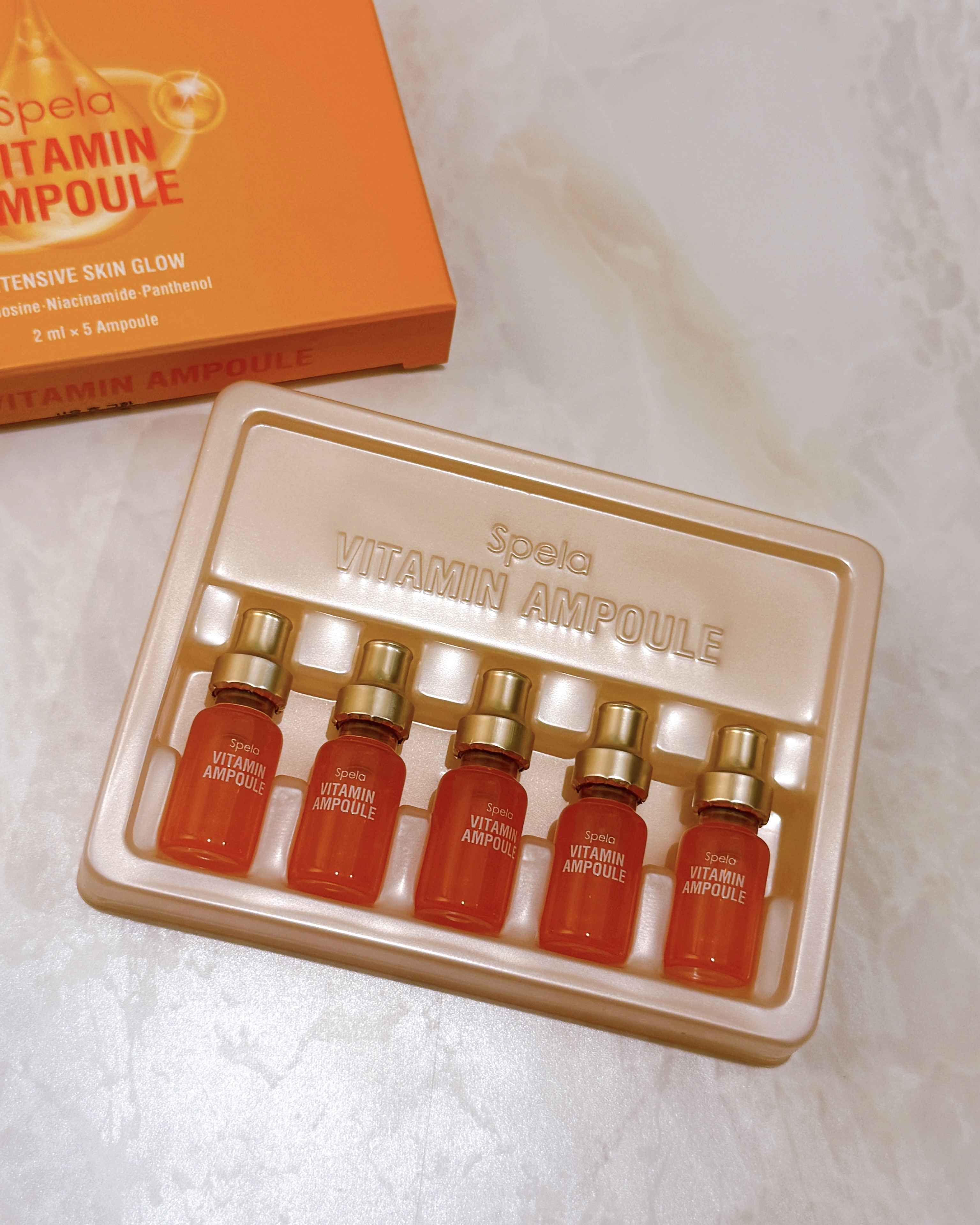 ビタミンアンプル2ml（5本入り）/Spela/美容液を使ったクチコミ（2枚目）