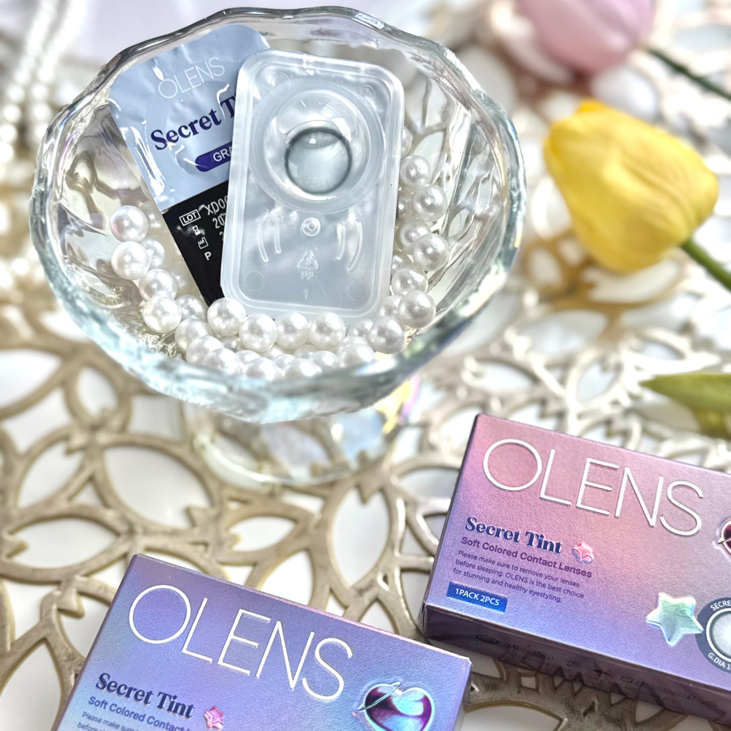 secret tint/OLENS/1ヶ月(1MONTH)カラコンを使ったクチコミ(4枚目)