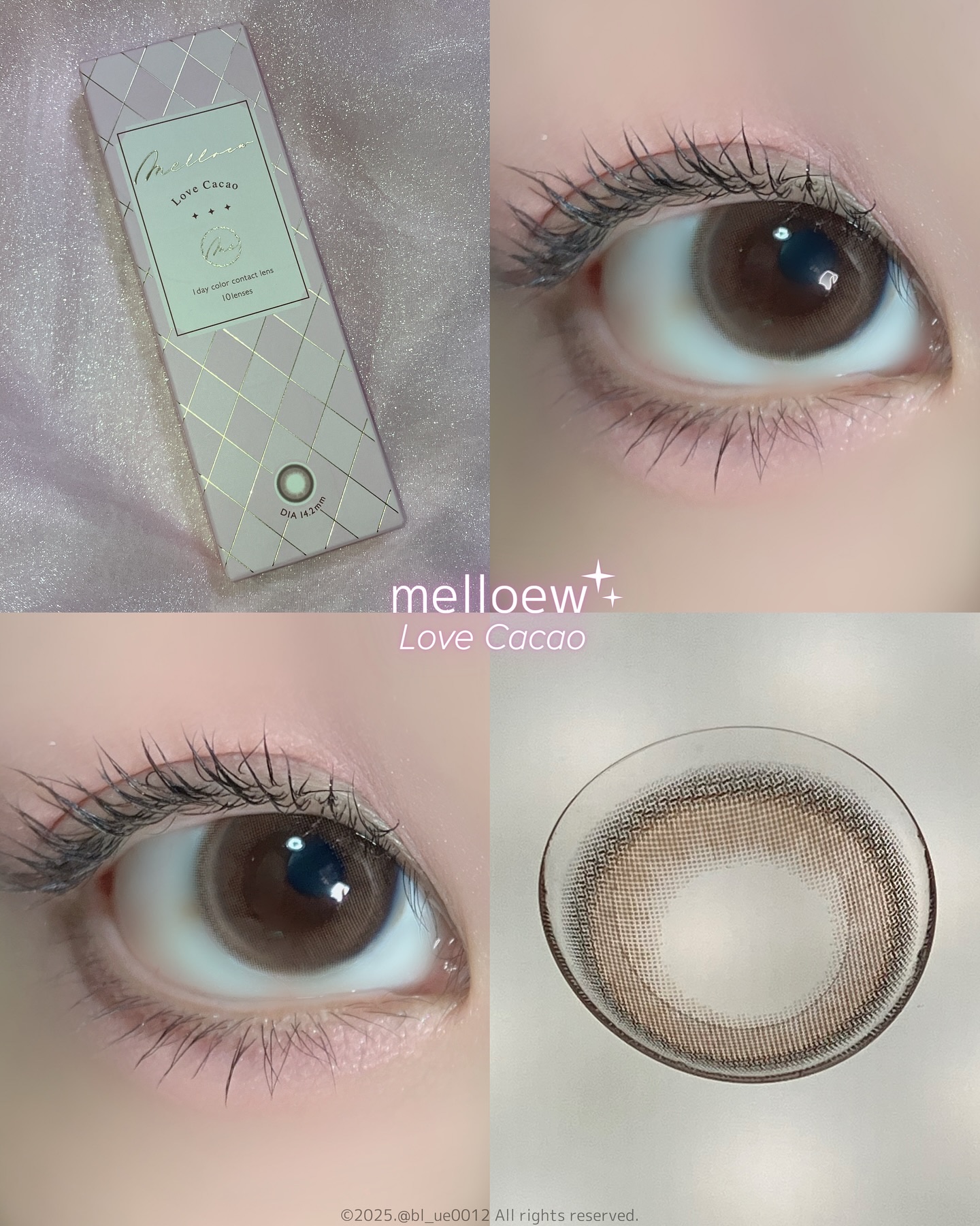 melloew 1day ラブカカオ/melloew/ワンデー（１DAY）カラコンを使ったクチコミ（1枚目）