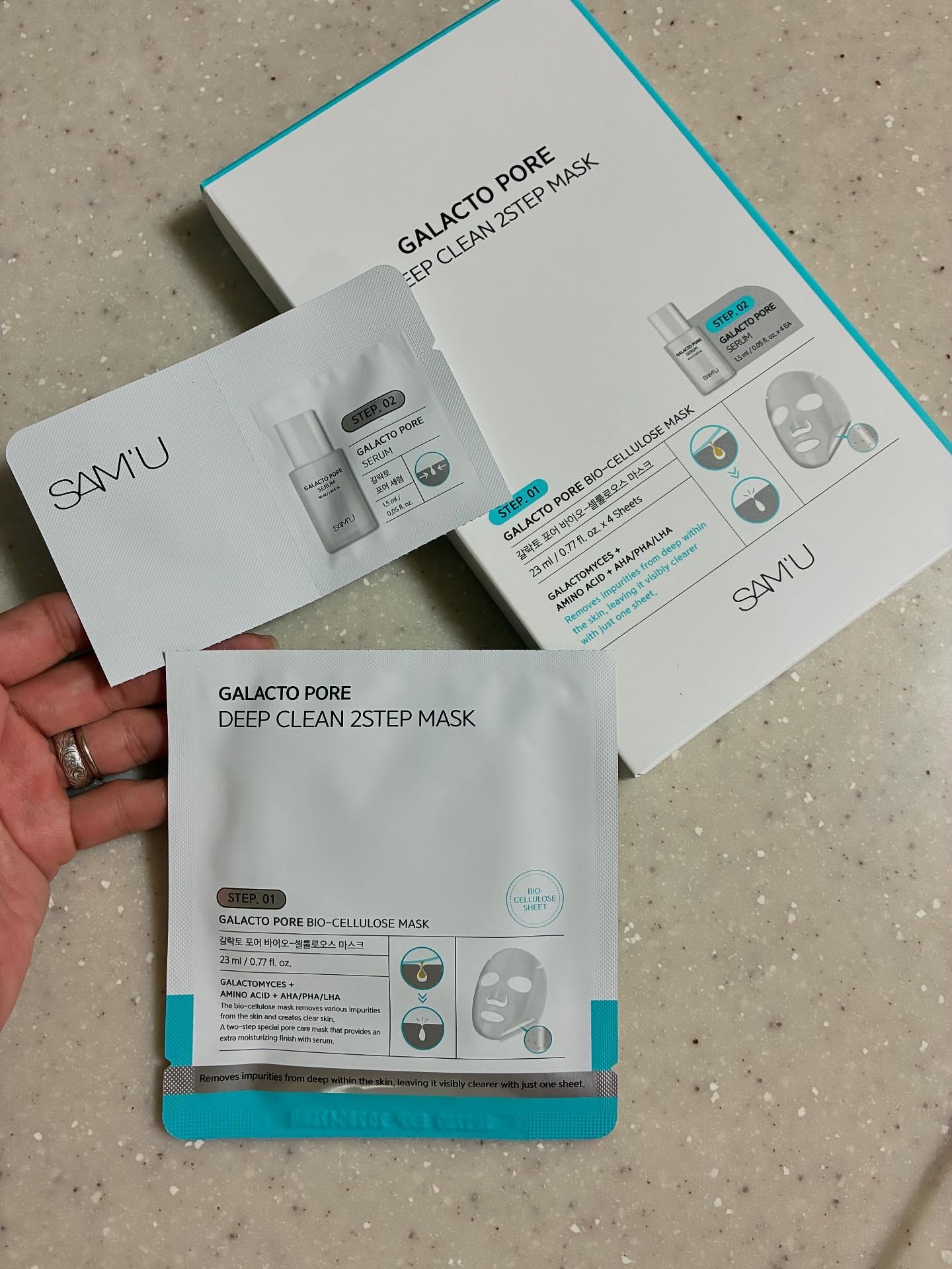 サミュ ガラクトポア ディープクリーン 2ステップマスク/SAM'U/シートマスク・パックを使ったクチコミ（2枚目）