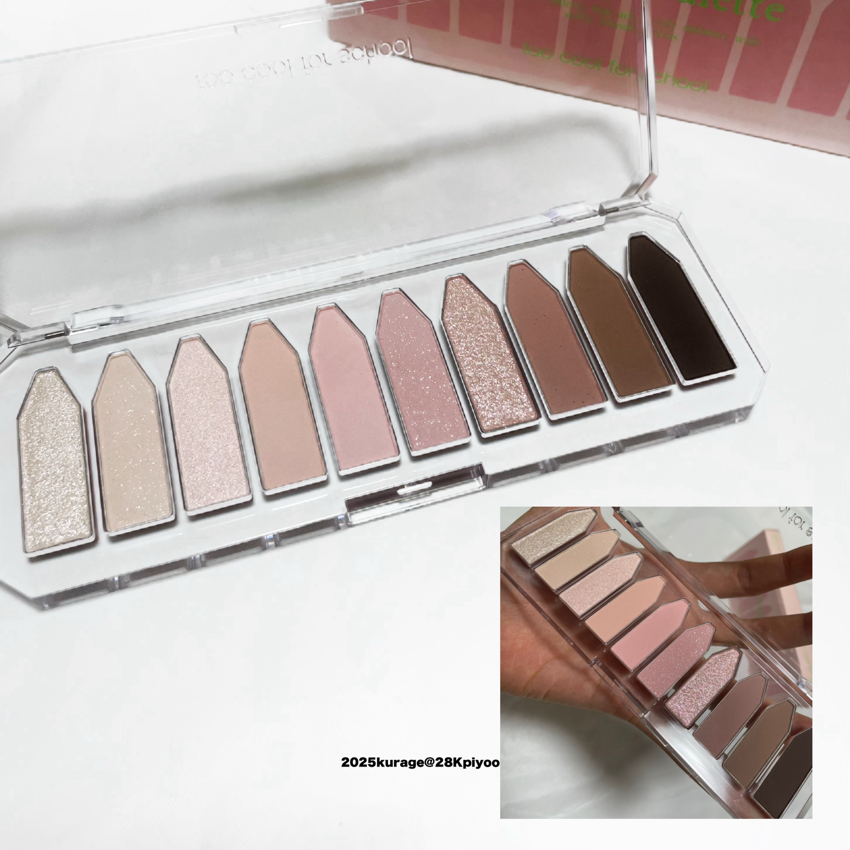 プロタージュアイパレット/too cool for school/アイシャドウパレットを使ったクチコミ（2枚目）