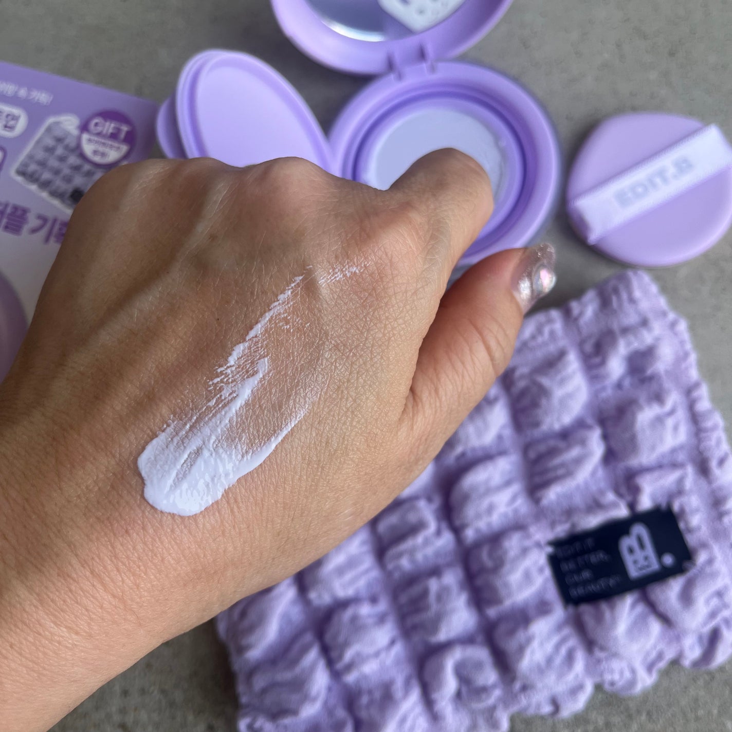 マシュマロトーンアップクッション/EDIT.B/クッションファンデーションを使ったクチコミ(4枚目)