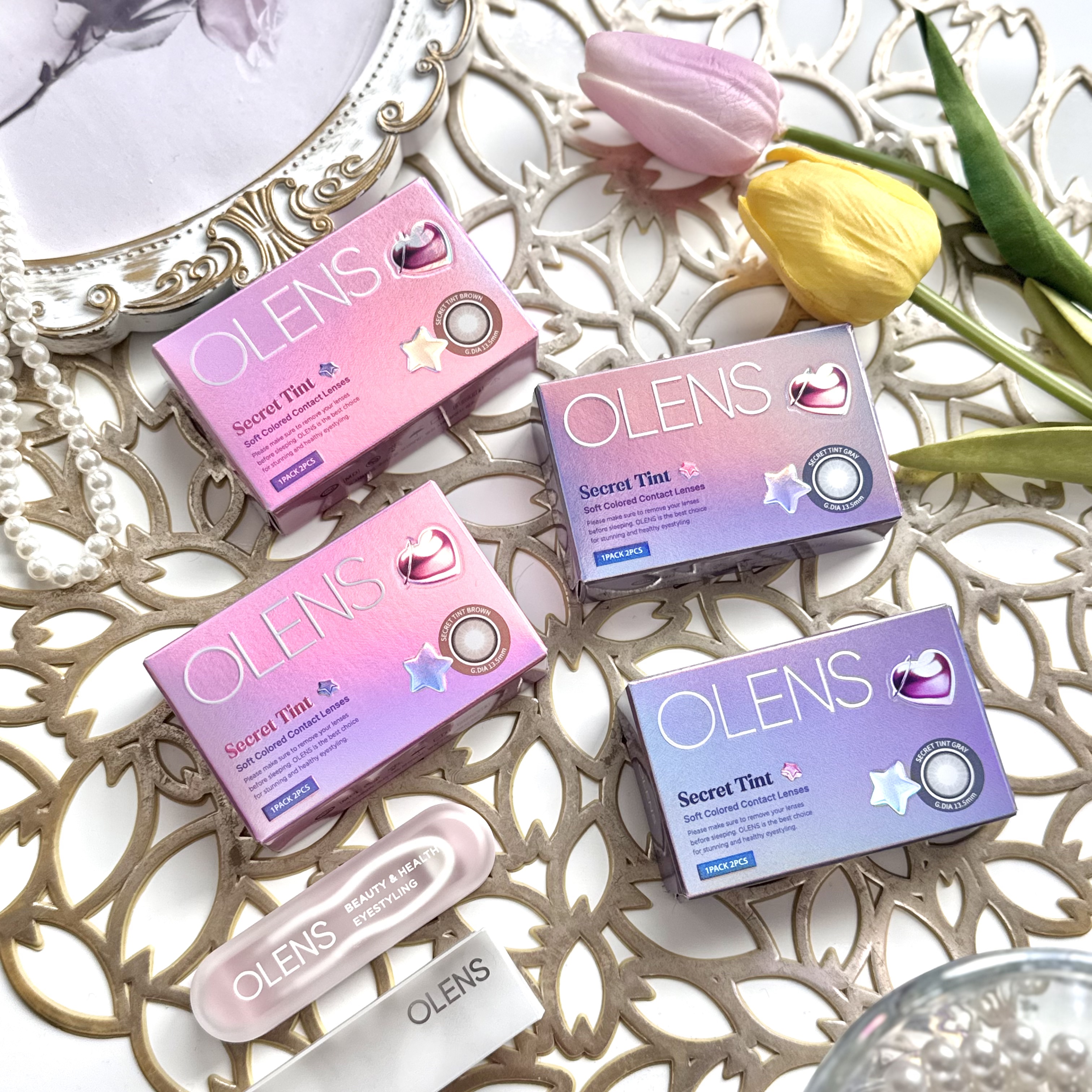 secret tint/OLENS/１ヶ月（１MONTH）カラコンを使ったクチコミ（2枚目）