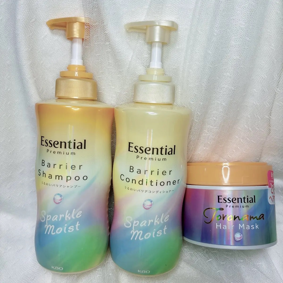 エッセンシャルプレミアム バリアシャンプー・コンディショナー スパークルモイスト/エッセンシャル/市販シャンプーを使ったクチコミ（1枚目）