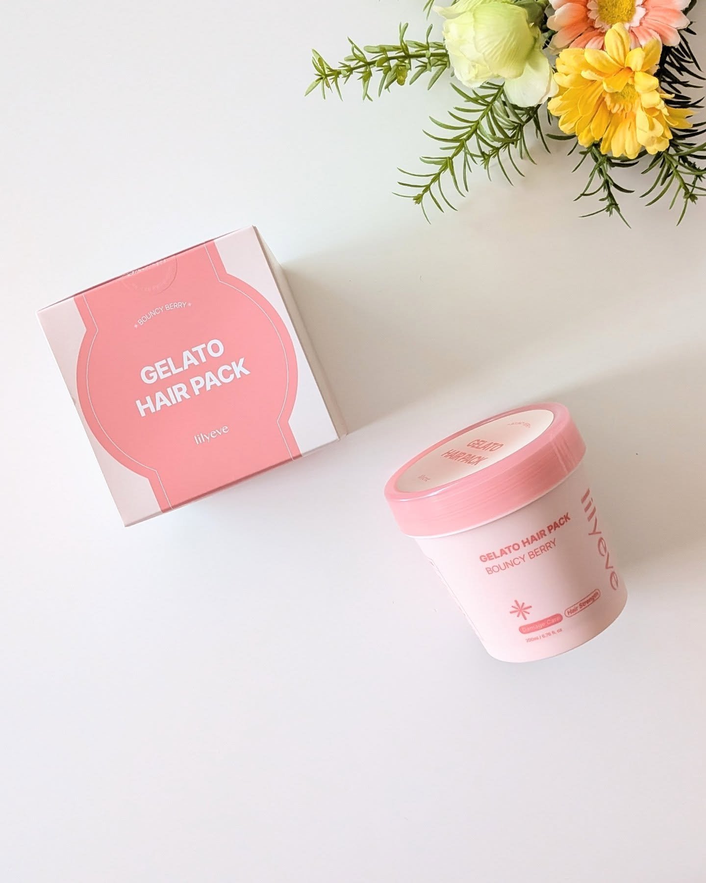 リペアターンジェラートヘアパック バウンシーベリー/リリーイブ/洗い流すヘアトリートメントを使ったクチコミ（1枚目）