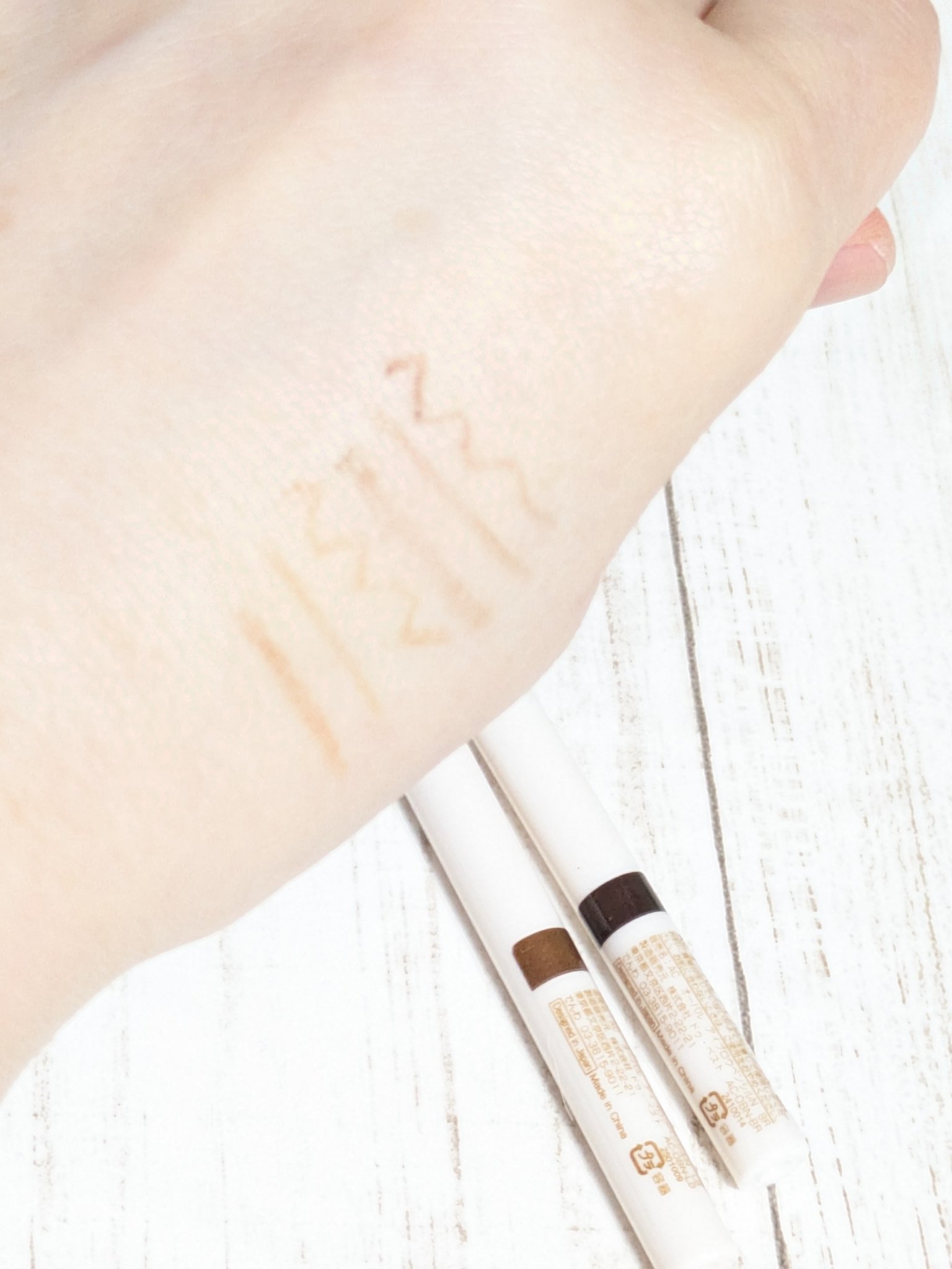 オーバルアイブロウペンシル/セリア/アイブロウペンシルを使ったクチコミ（2枚目）