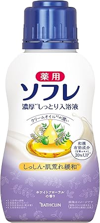 薬用ソフレ 濃厚しっとり入浴液 ホワイトフローラルの香り 薬用ソフレ