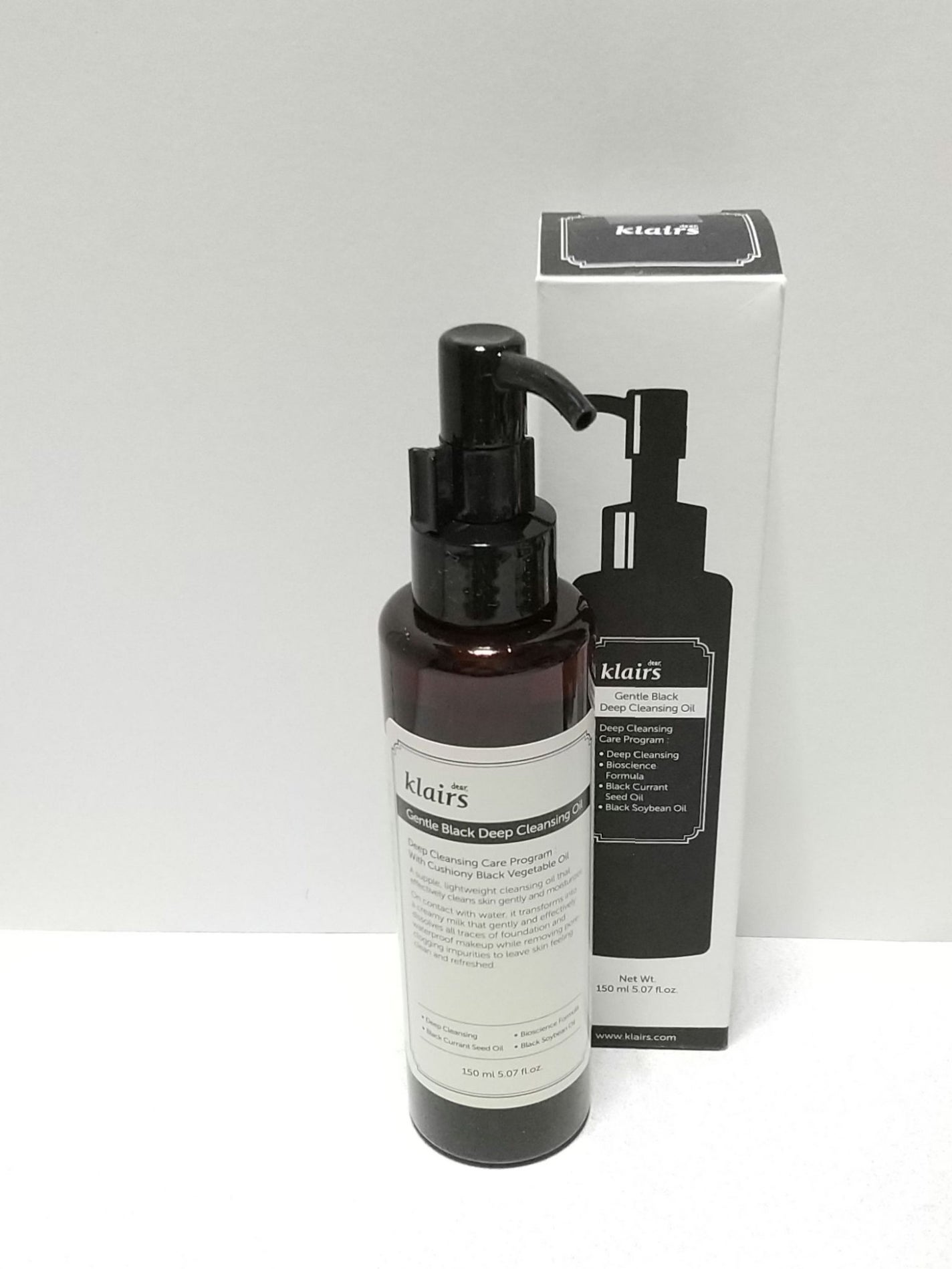 ジェントルブラックディープクレンジングオイル(150ml)/Klairs/オイルクレンジングを使ったクチコミ(1枚目)