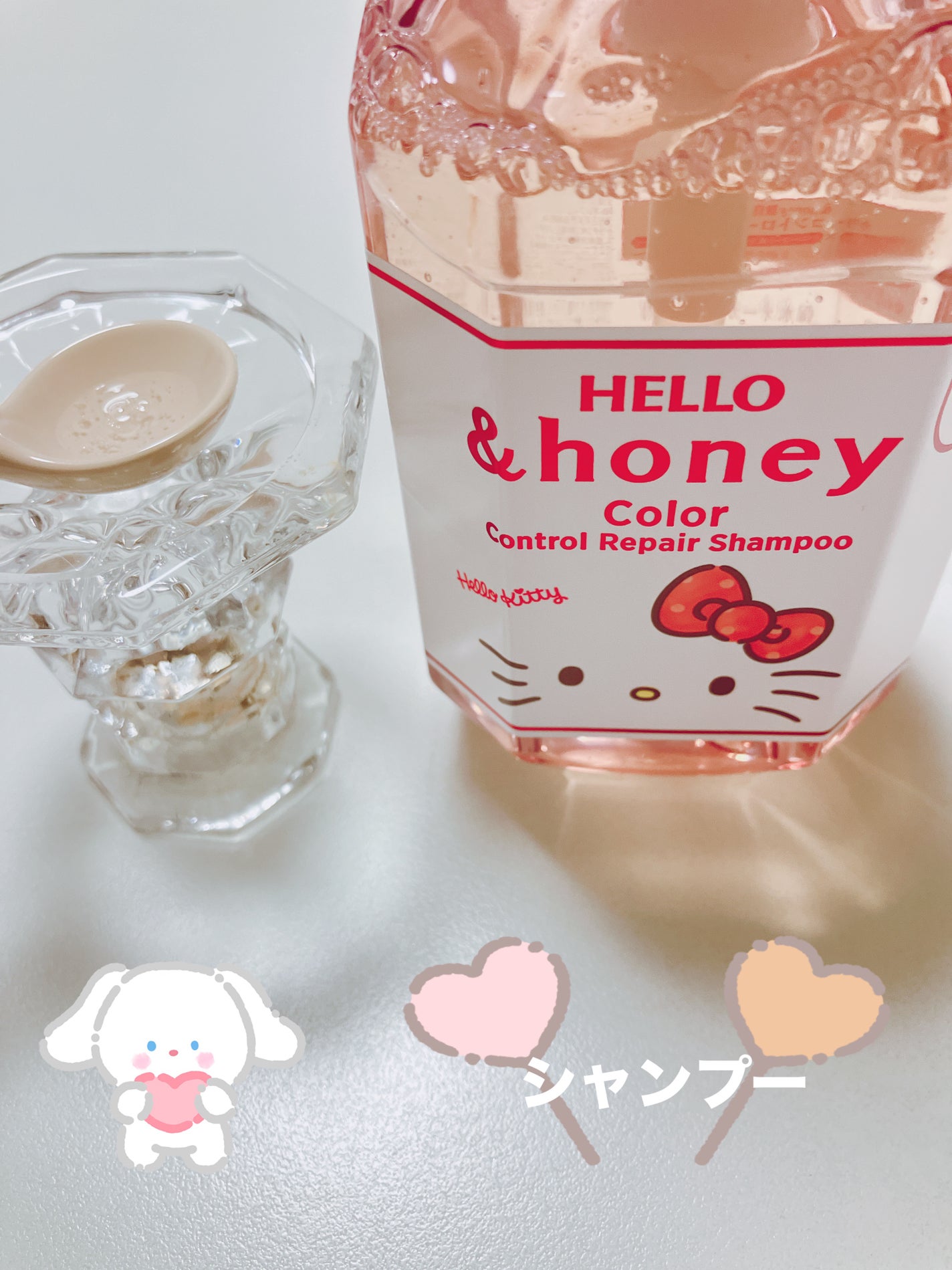 アンドハニー カラー コントロールリペア シャンプー&ヘアトリートメント ペアセット /ハローキティ/&honey/市販シャンプーを使ったクチコミ(4枚目)