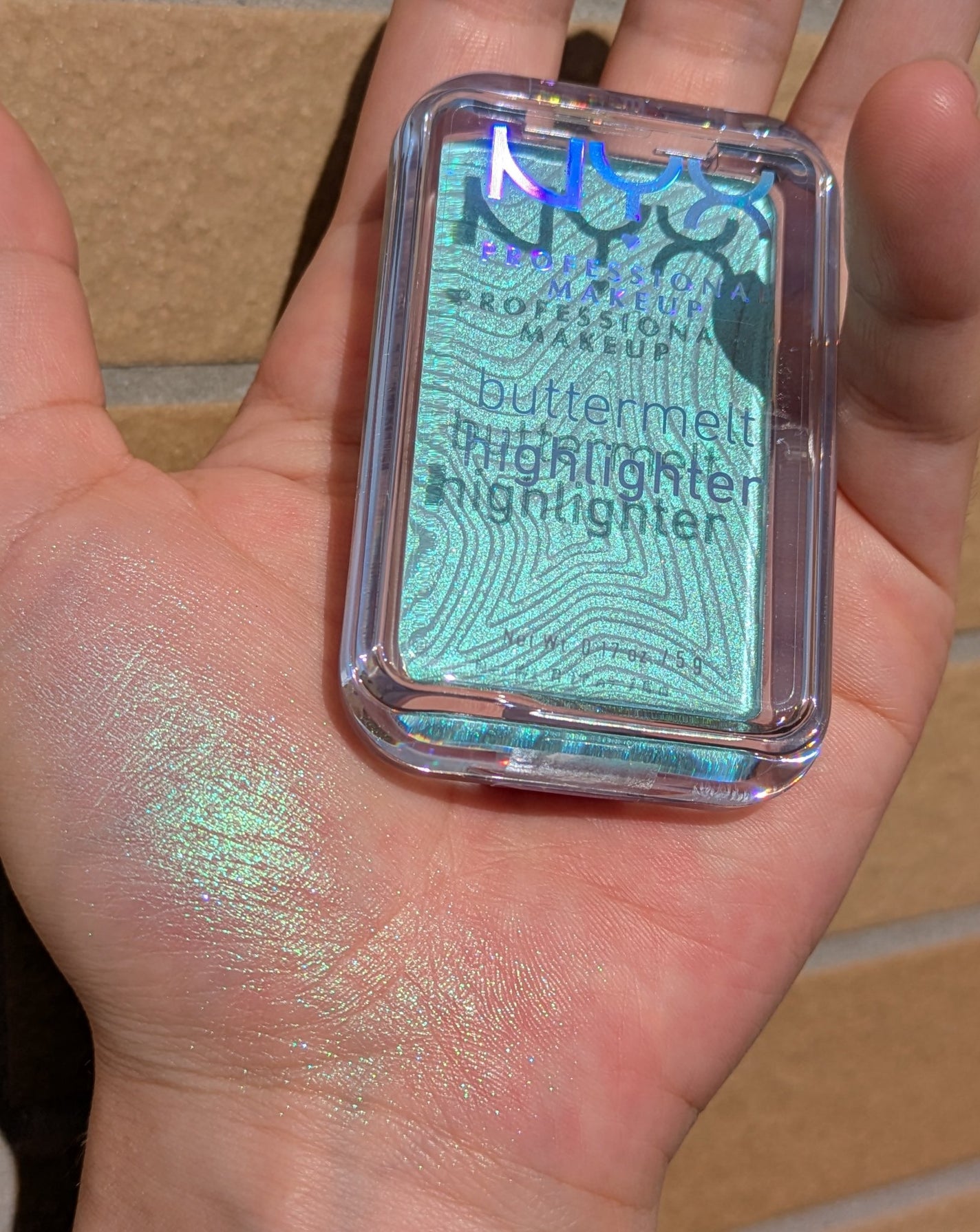 Buttermelt Highlighter/NYX Professional Makeup/パウダーハイライトを使ったクチコミ(4枚目)