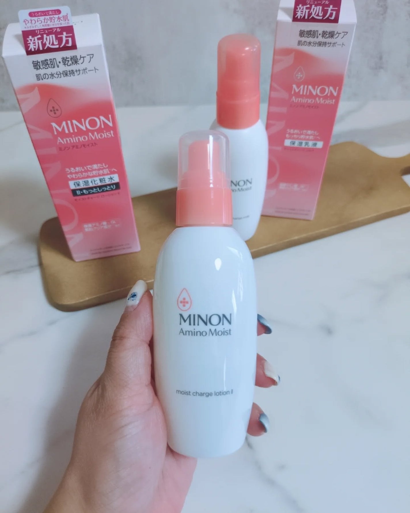 みぃ on LIPS 「ミノンアミノモイストさまからいただきました。10年ぶりのリニュ..」(2枚目)