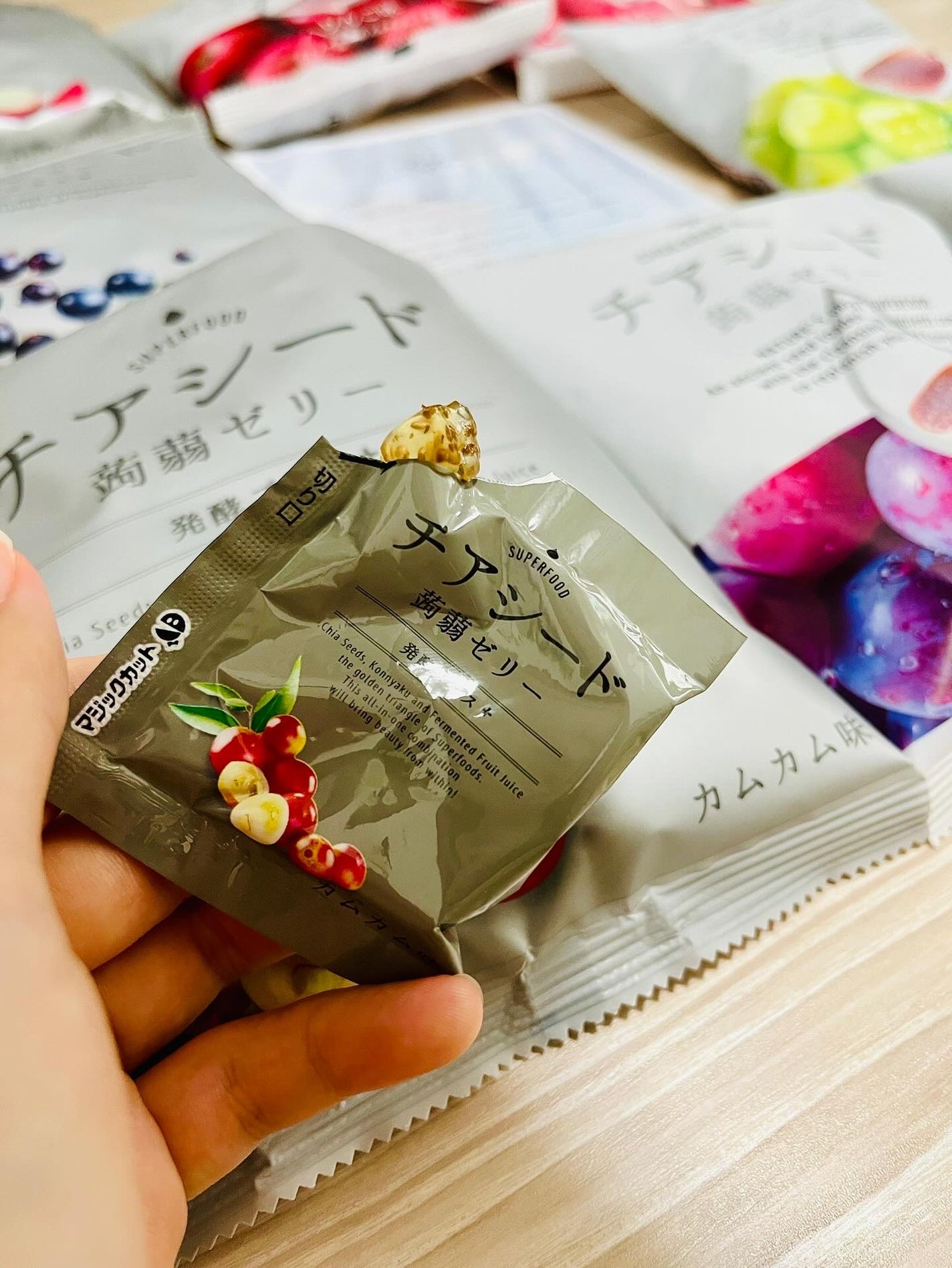 チアシード蒟蒻ゼリー/チアシード蒟蒻ゼリー/その他食品を使ったクチコミ(3枚目)