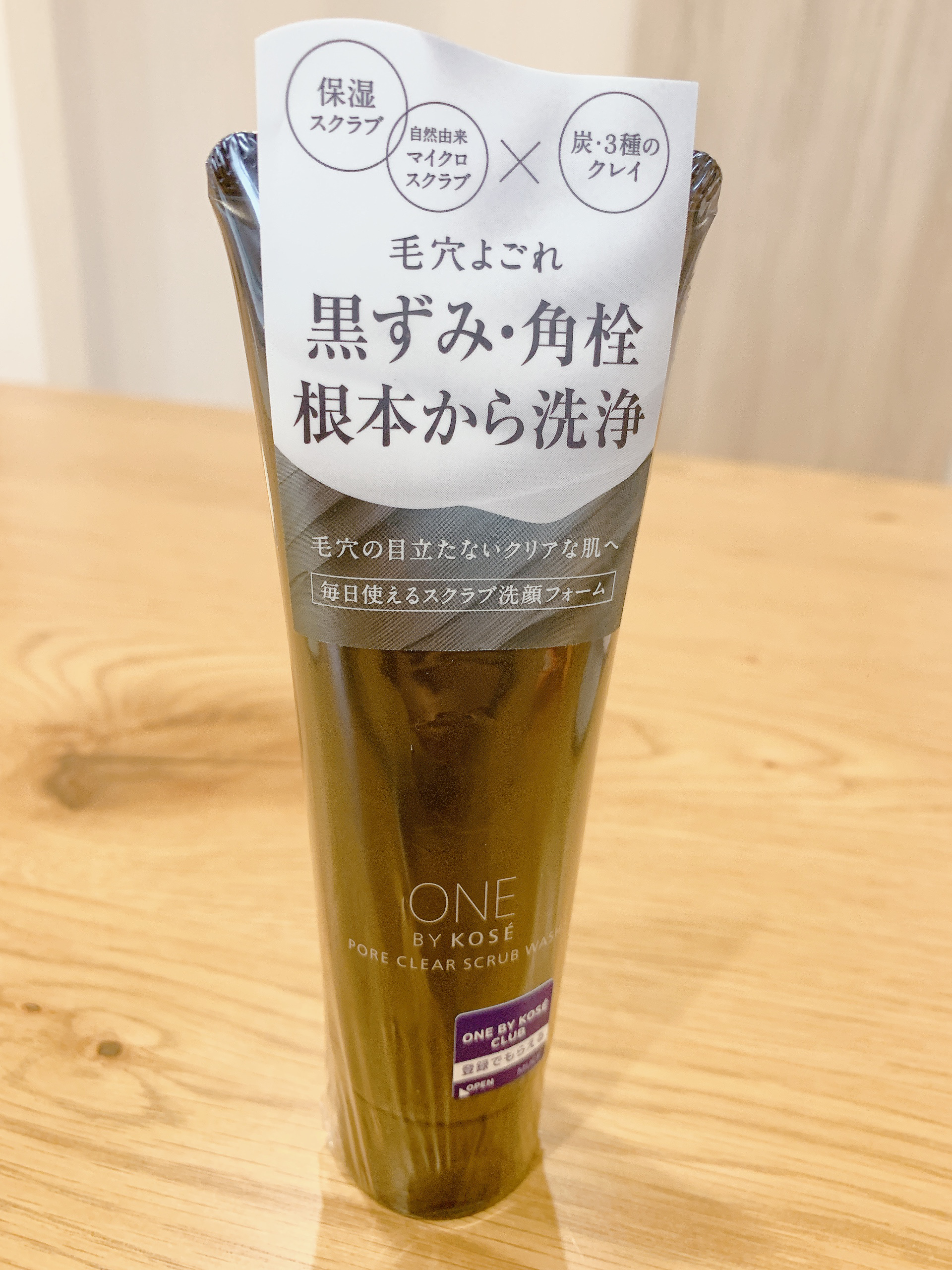 ポアクリア スクラブ ウォッシュ/ONE BY KOSE/洗顔フォームを使ったクチコミ（1枚目）
