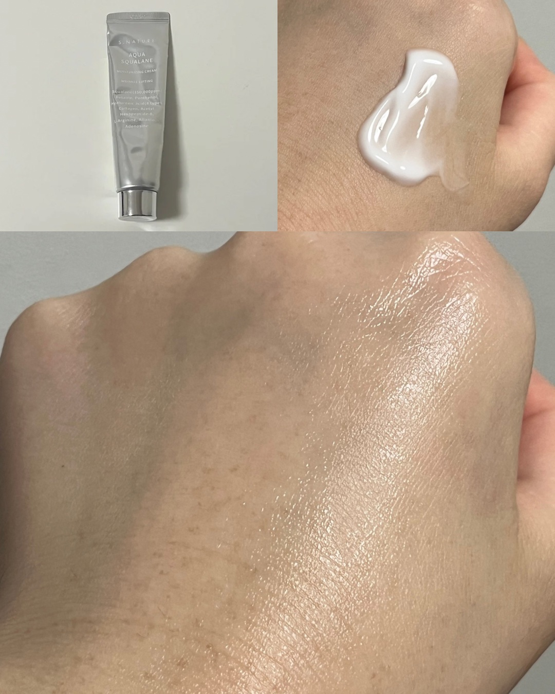 アクアスクワランモイスチャークリーム/S.NATURE/フェイスクリームを使ったクチコミ（2枚目）