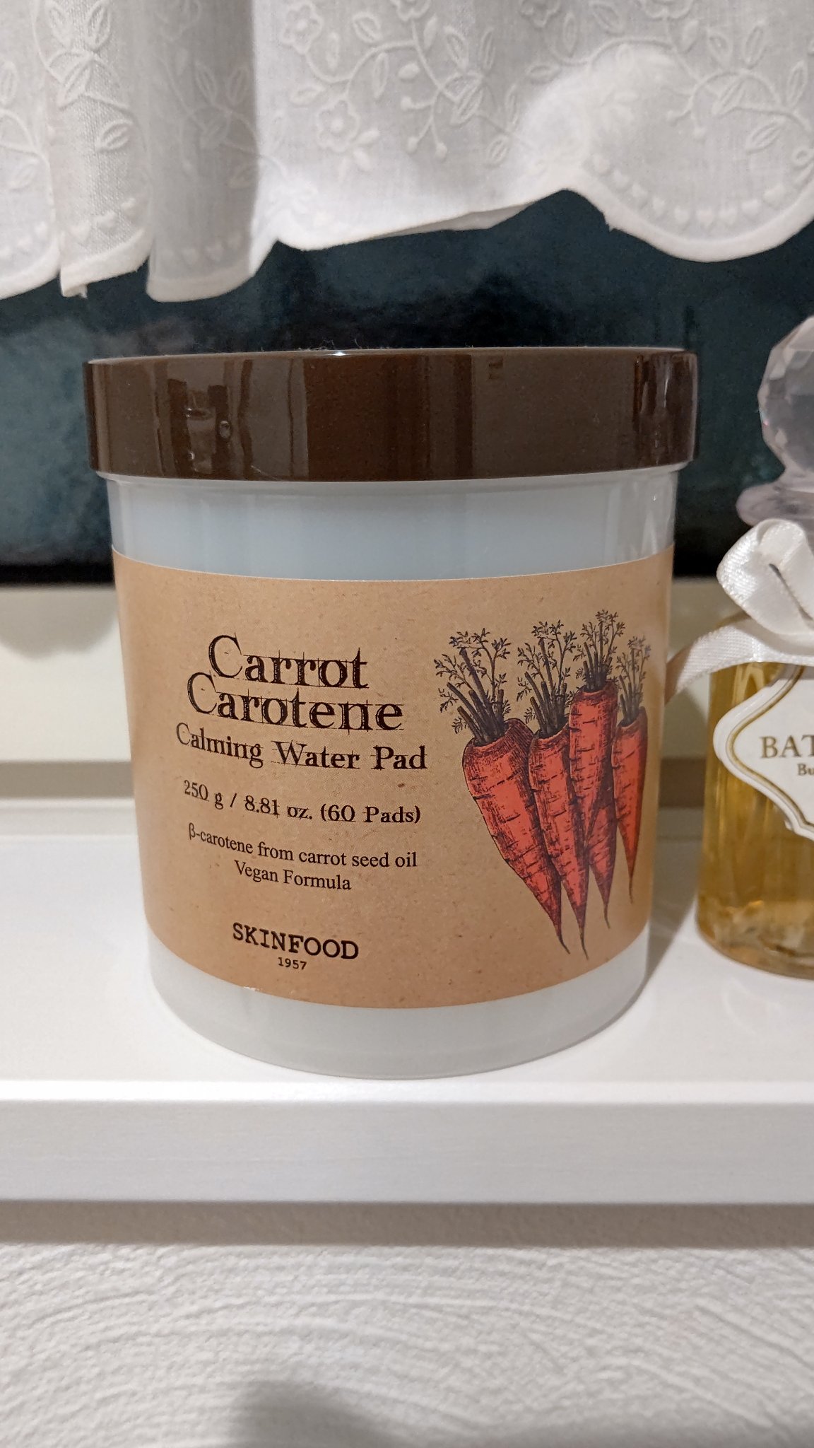 キャロットカロテン カーミングウォーターパッド 60枚(250g)/SKINFOOD/トナーパッドを使ったクチコミ（1枚目）