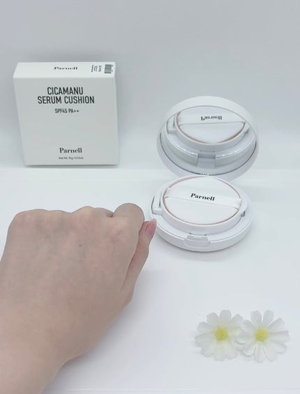 シカマヌ セラム クッションファンデ/parnell/クッションファンデーションを使ったクチコミ(3枚目)