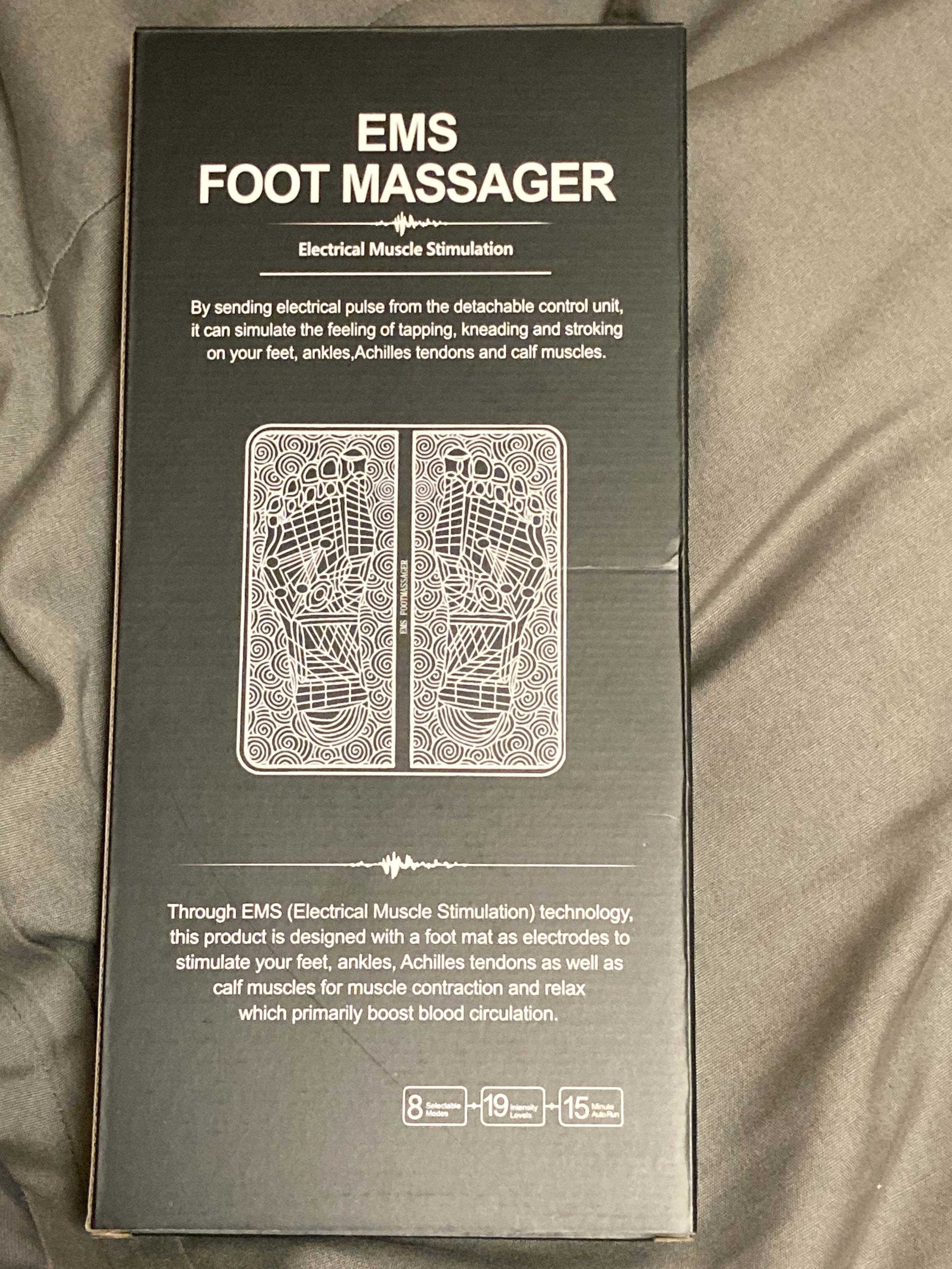 EMS フットマッサージャー/Qoo10/ボディケア美容家電を使ったクチコミ（1枚目）