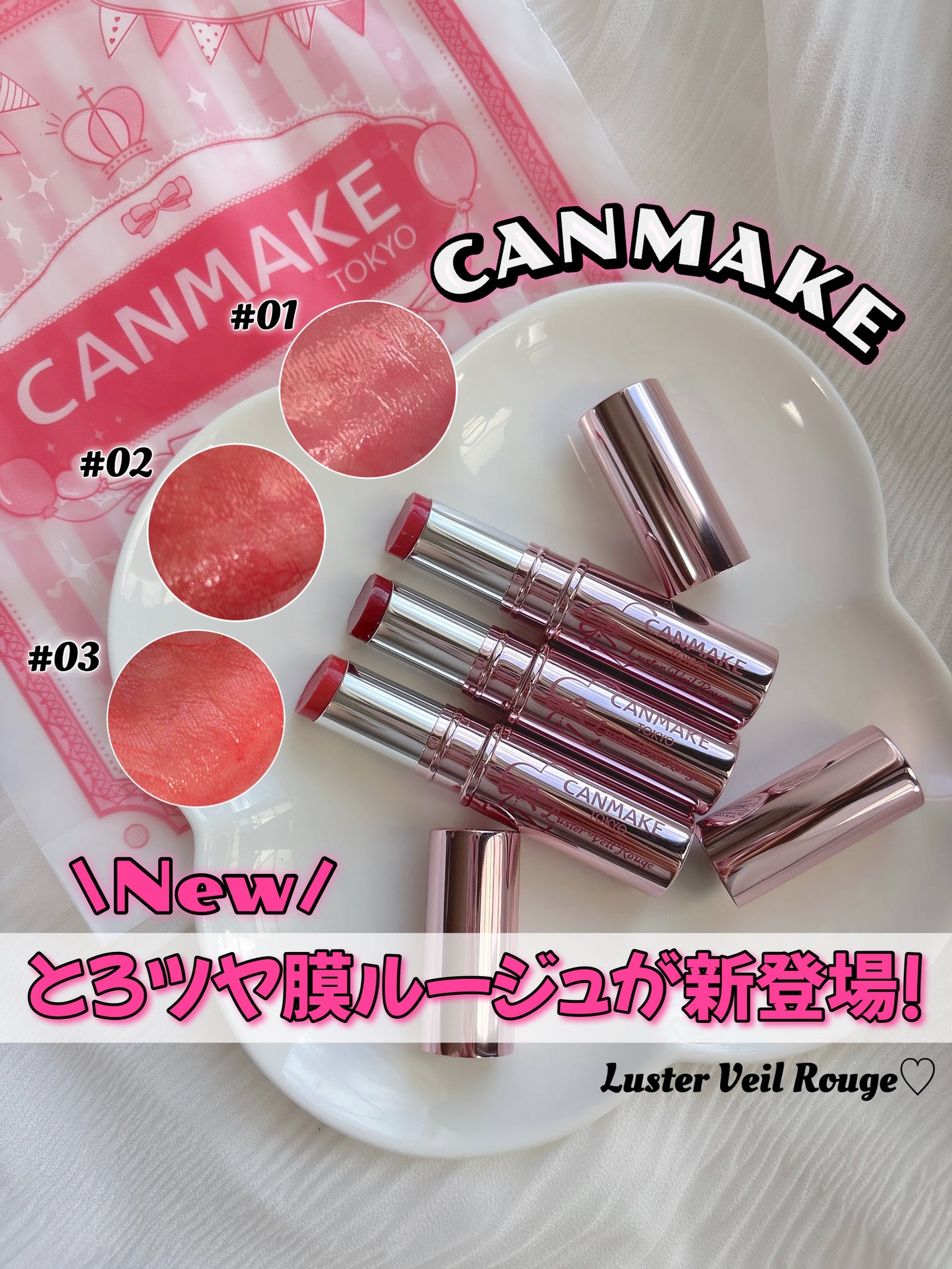 ラスターヴェールルージュ/キャンメイク/口紅を使ったクチコミ(1枚目)