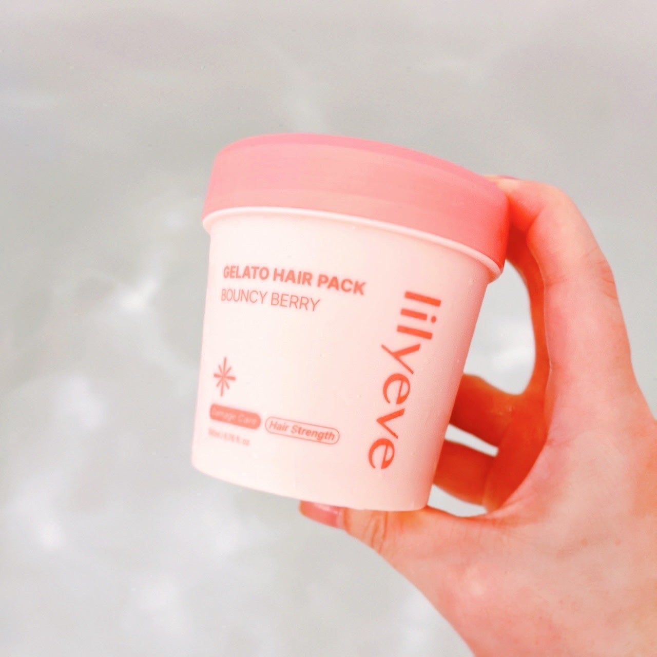 リペアターンジェラートヘアパック バウンシーベリー/リリーイブ/洗い流すヘアトリートメントを使ったクチコミ(5枚目)