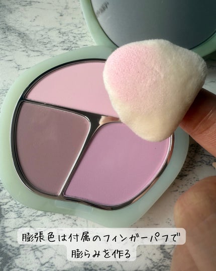 TIMAGE 3色チークパレット 01 堇色系/TIMAGE/パウダーチークの画像