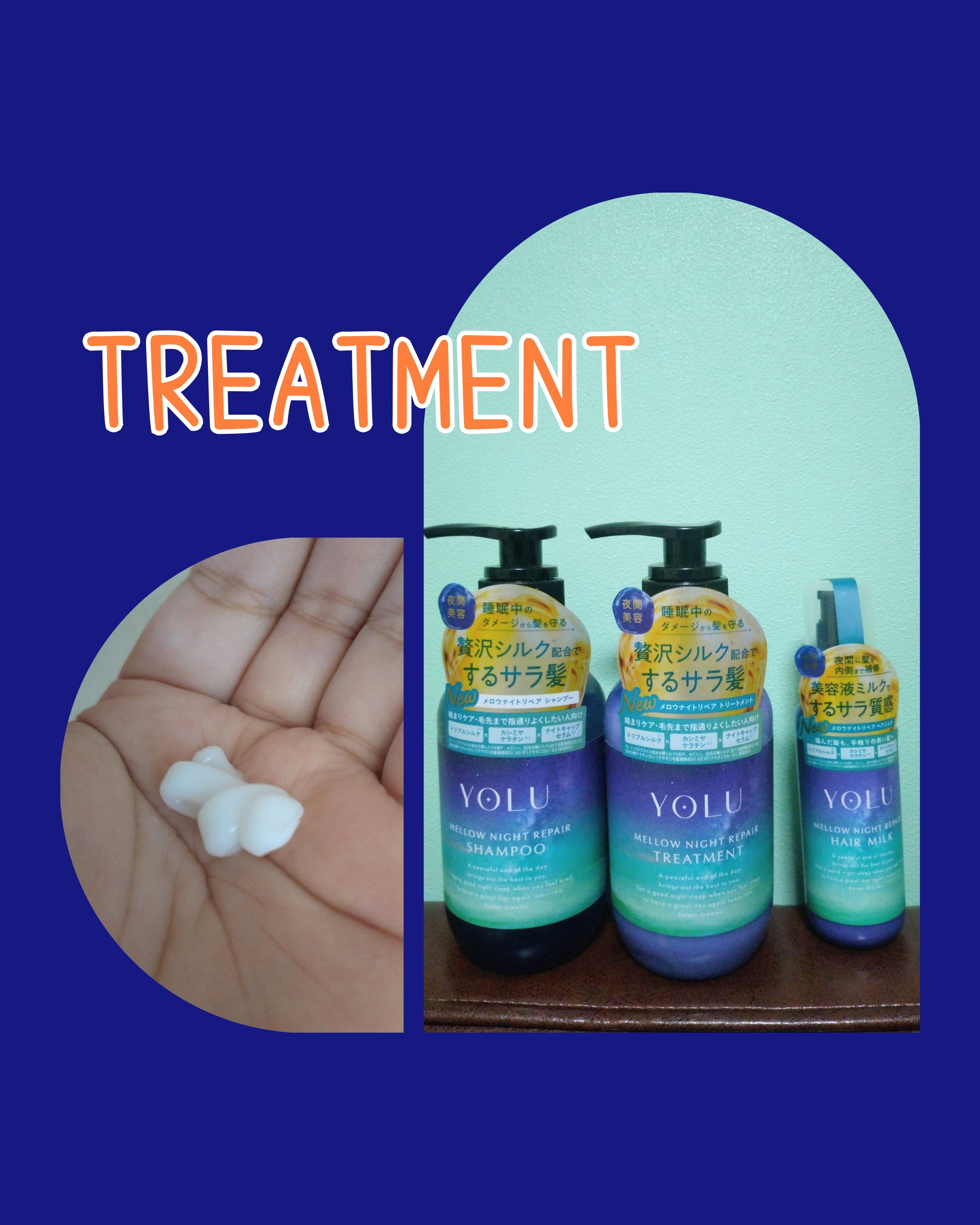 ヨル　メロウナイトリペアシャンプー/トリートメント/YOLU/市販シャンプーを使ったクチコミ（3枚目）