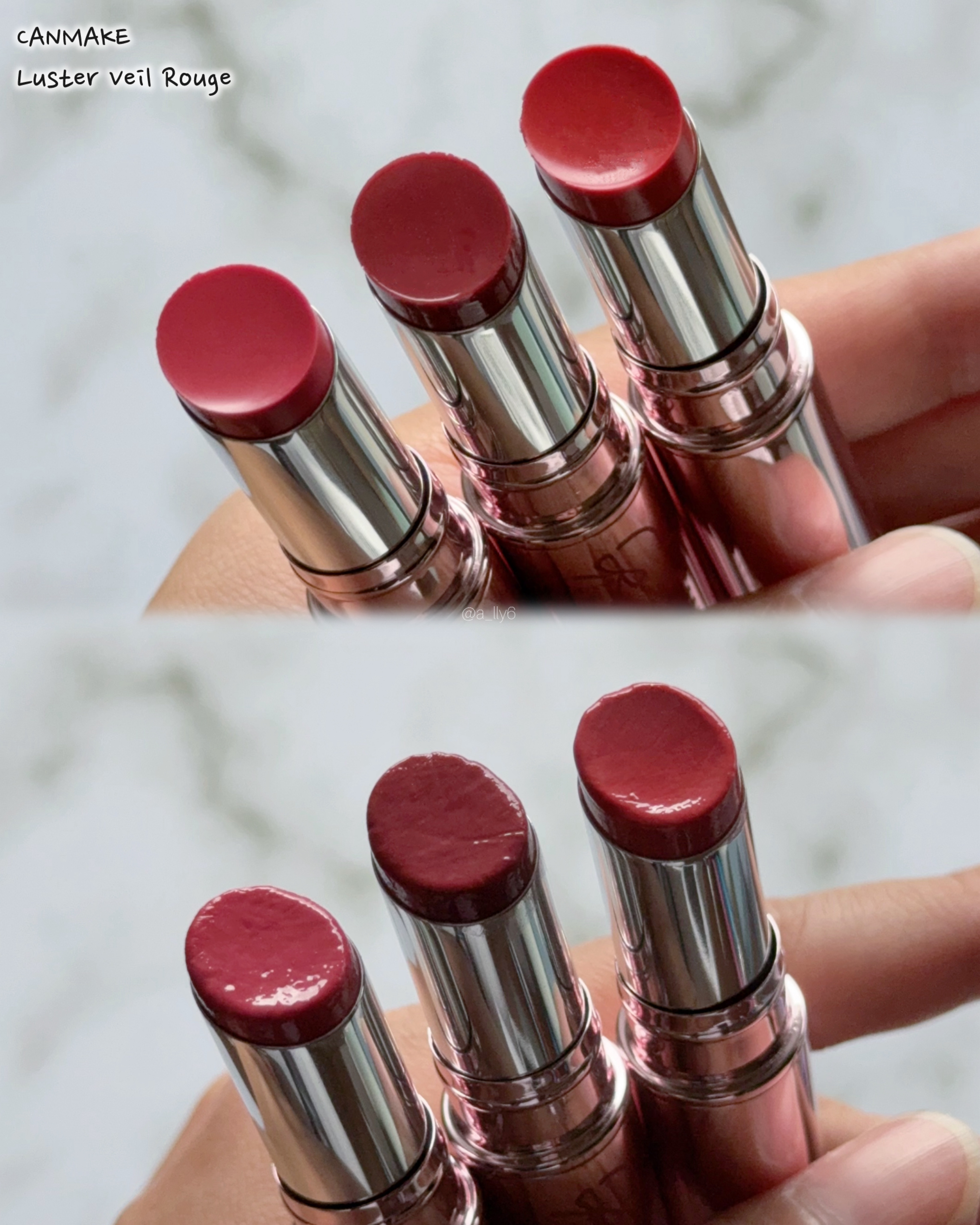 ラスターヴェールルージュ/キャンメイク/口紅を使ったクチコミ（3枚目）