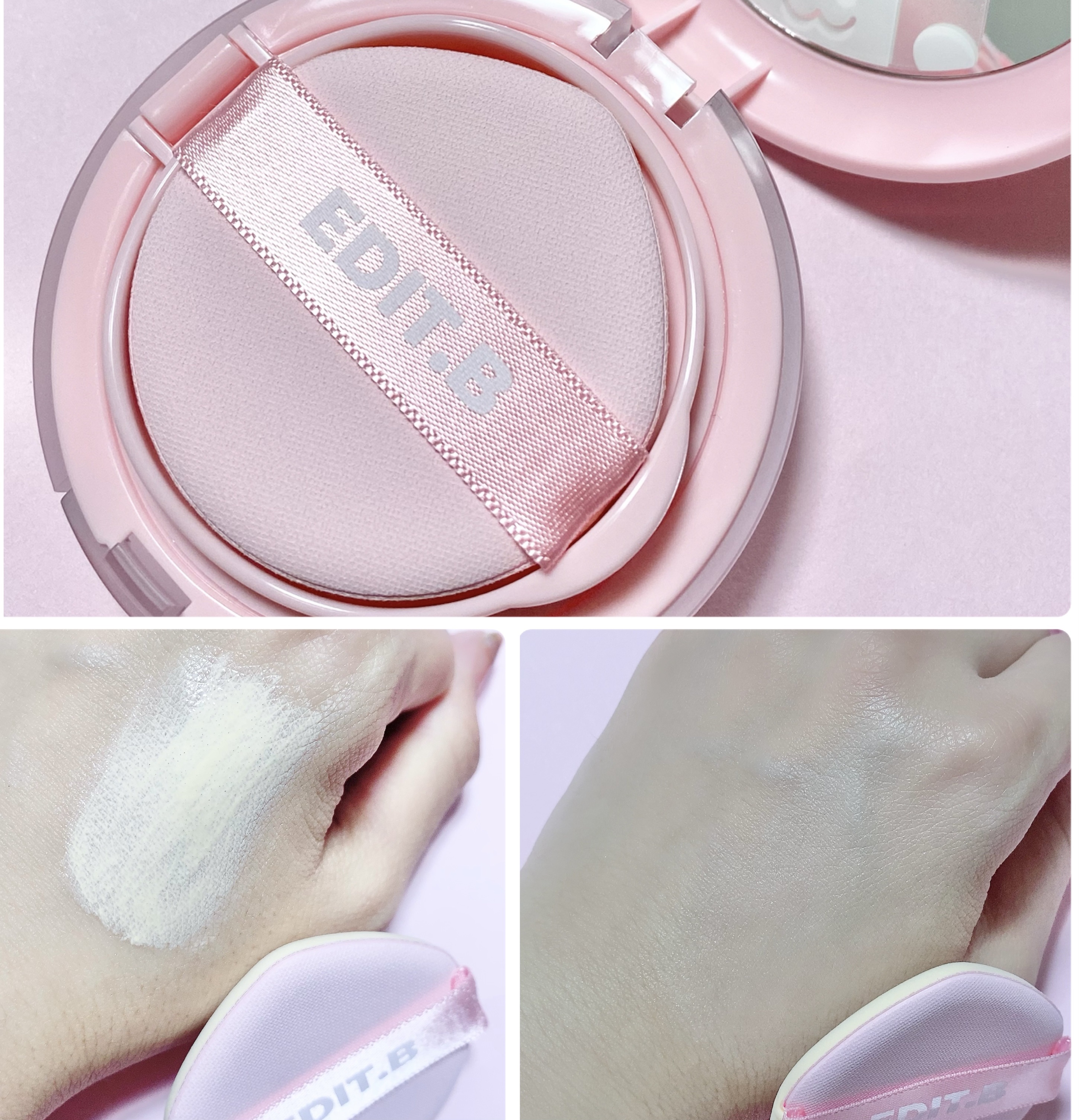 マシュマロトーンアップクッション/EDIT.B/クッションファンデーションを使ったクチコミ（3枚目）