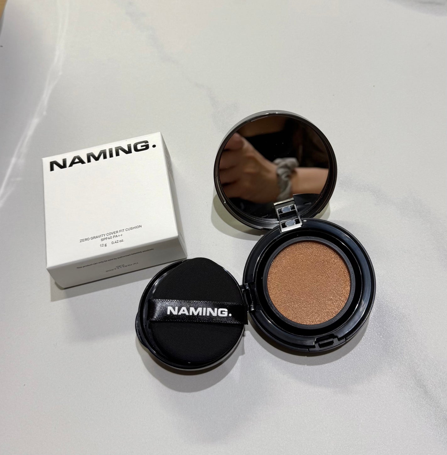 ネーミング ゼログラビティ カバーフィットクッション/NAMING./クッションファンデーションを使ったクチコミ(1枚目)