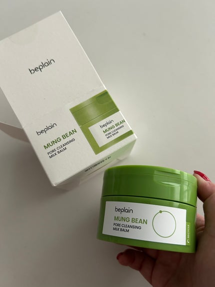 緑豆毛穴クレンジングミルクバーム/beplain/クレンジングバームを使ったクチコミ(1枚目)