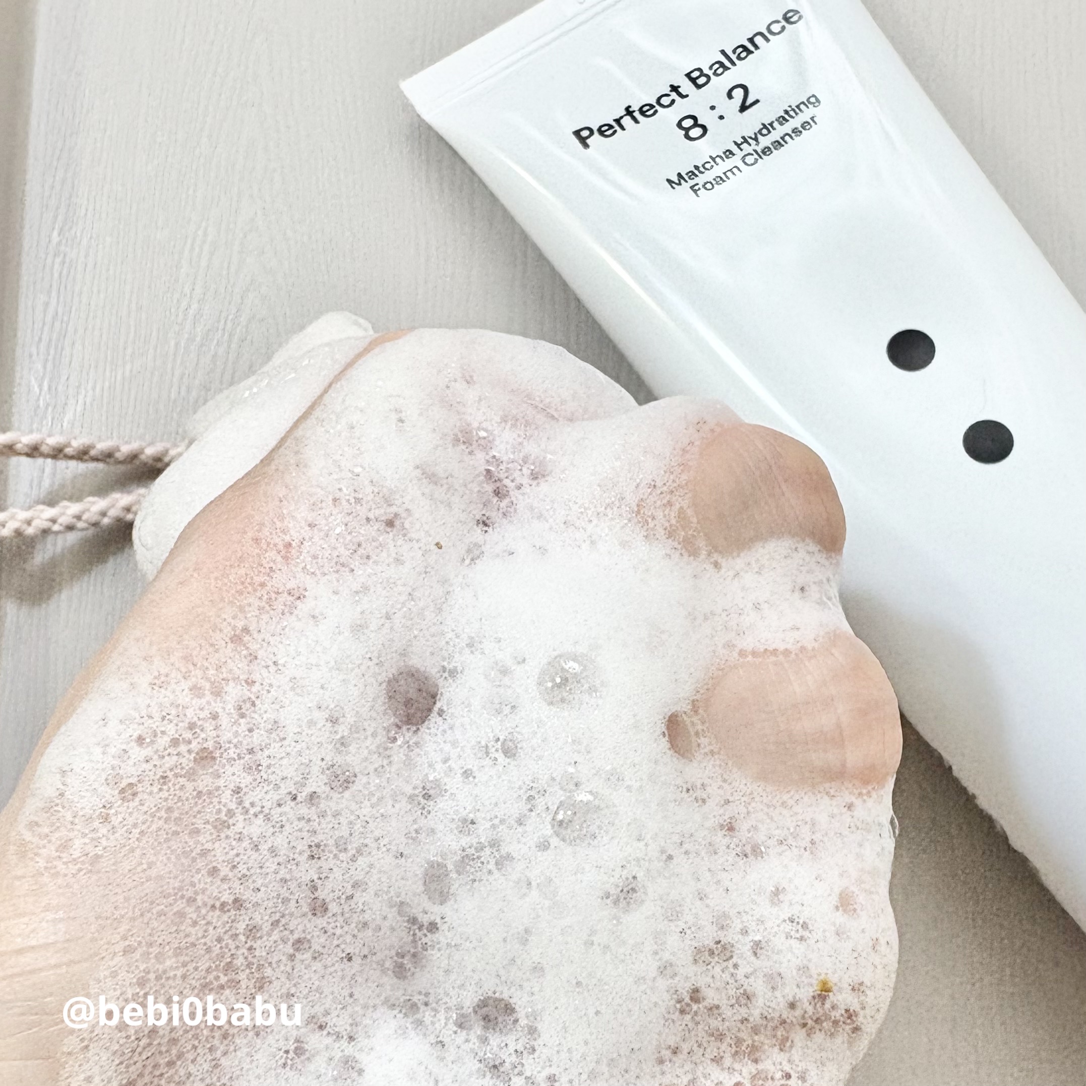 マッチャハイドレイティングフォームクレンザー/B:lab/洗顔フォームを使ったクチコミ（3枚目）