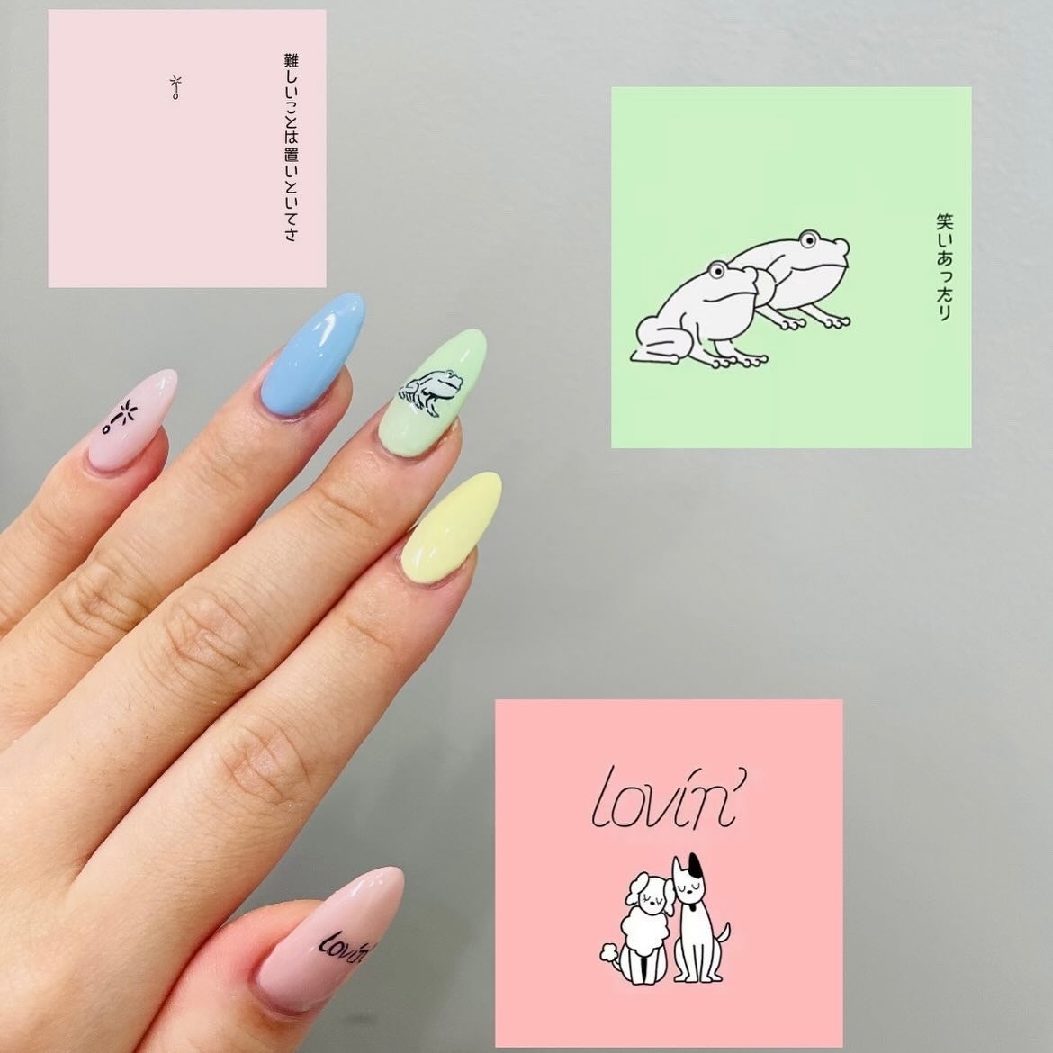 𐔌՞ . .՞ 𐦯 on LIPS 「🍏♫lovin'ねいる!いいね、保存嬉しいです🎶#ネイル#ジェ..」(1枚目)