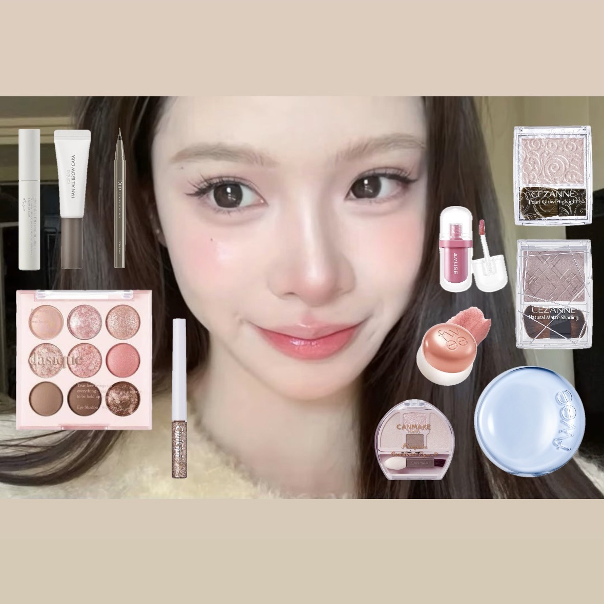 ハンオールブロウカラ/rom&nd/眉マスカラを使ったクチコミ（1枚目）