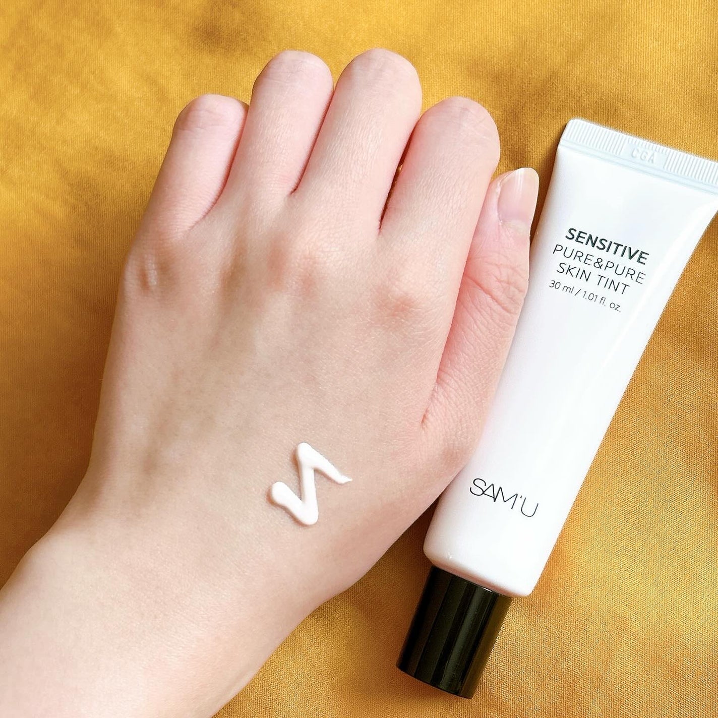 センシティブピュア&ピュアスキンティント/SAM'U/化粧下地を使ったクチコミ(3枚目)