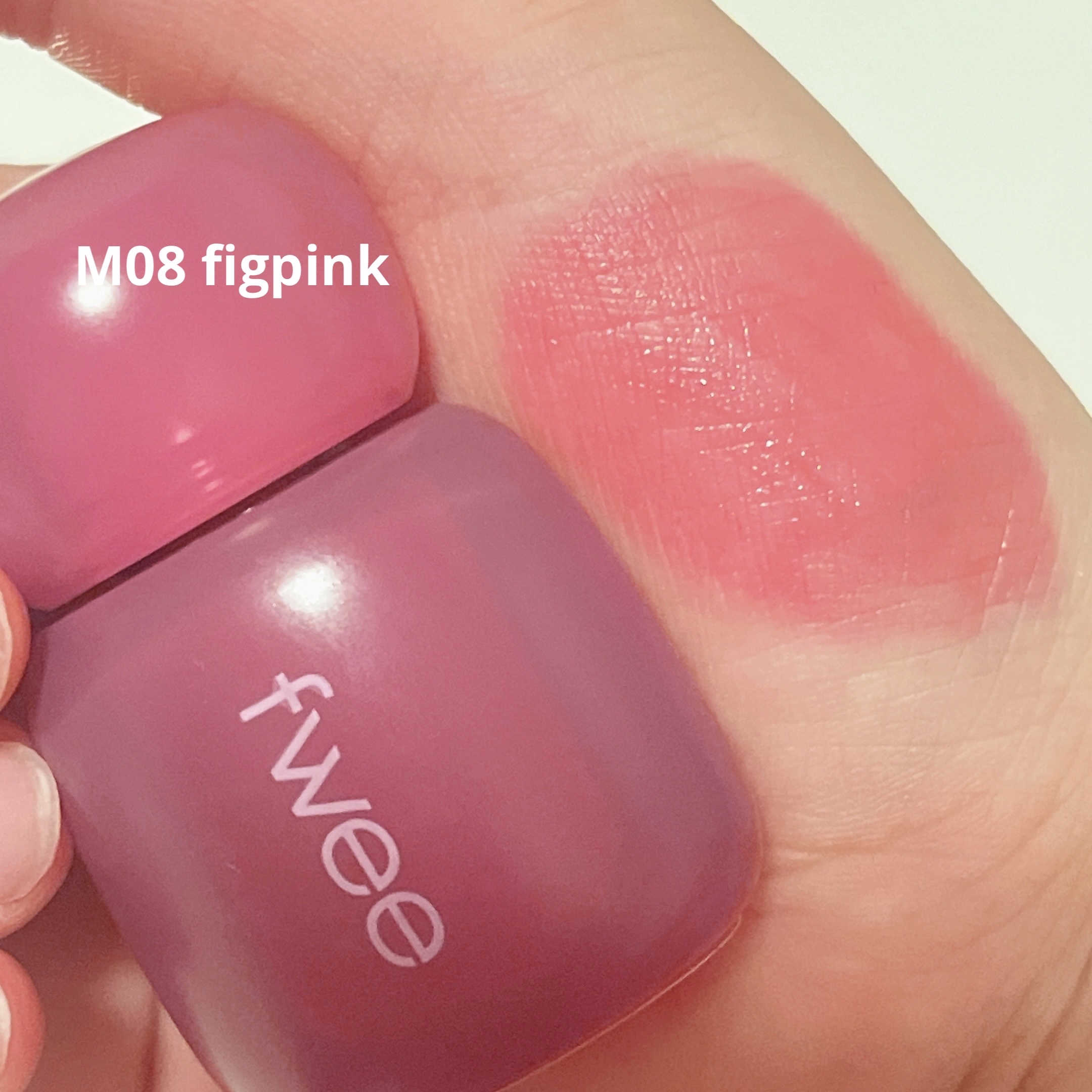 フィー ピンクオブセッションステイフィットティント M01 クリームピンク/fwee/リップティントを使ったクチコミ（3枚目）