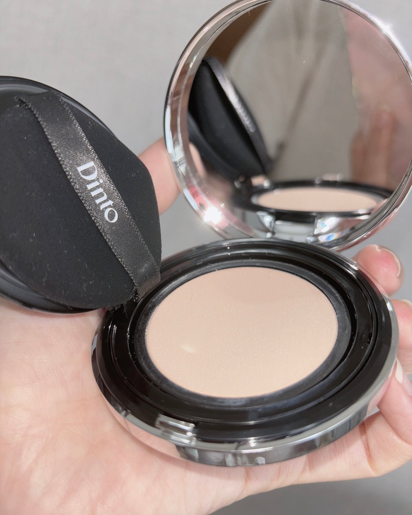 ブラーグローイクッション/Dinto/クッションファンデーションを使ったクチコミ(5枚目)