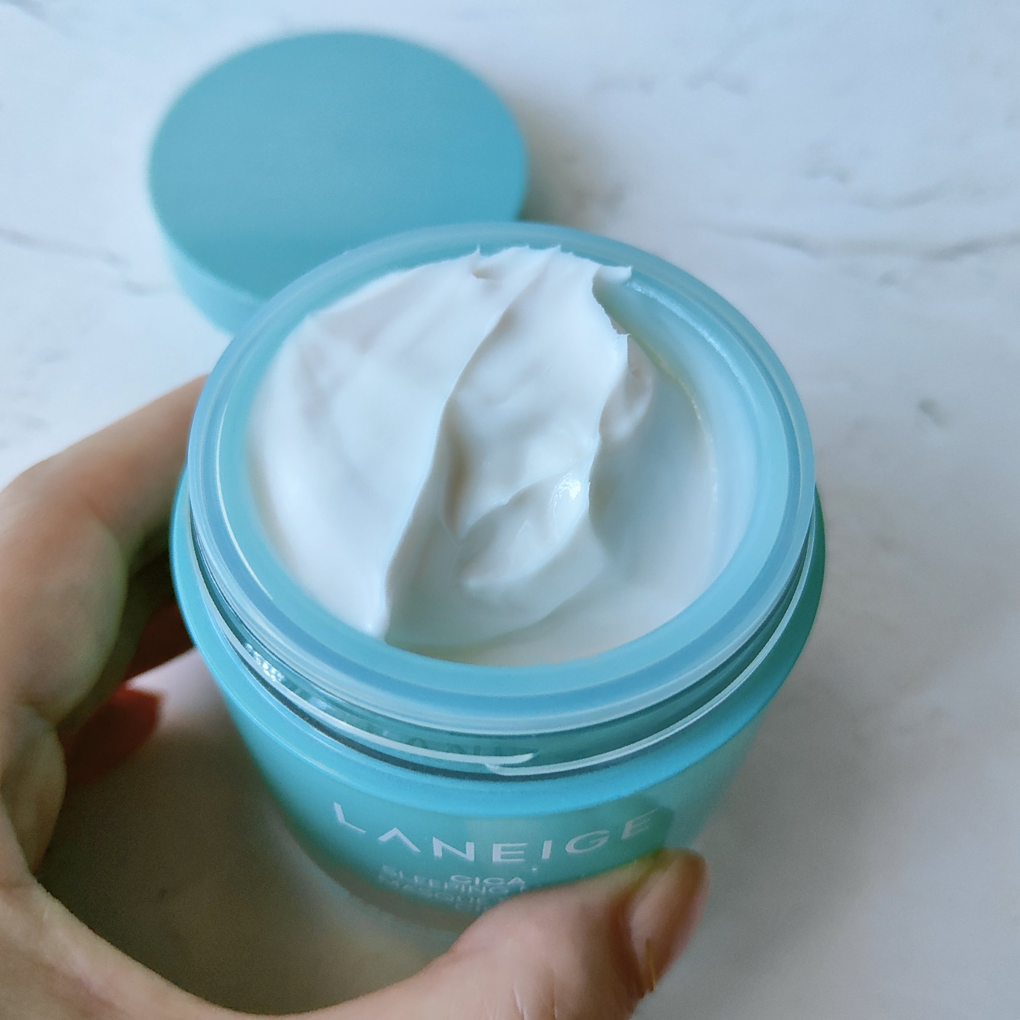 シカスリーピングマスク N/LANEIGE/フェイスクリームを使ったクチコミ（3枚目）