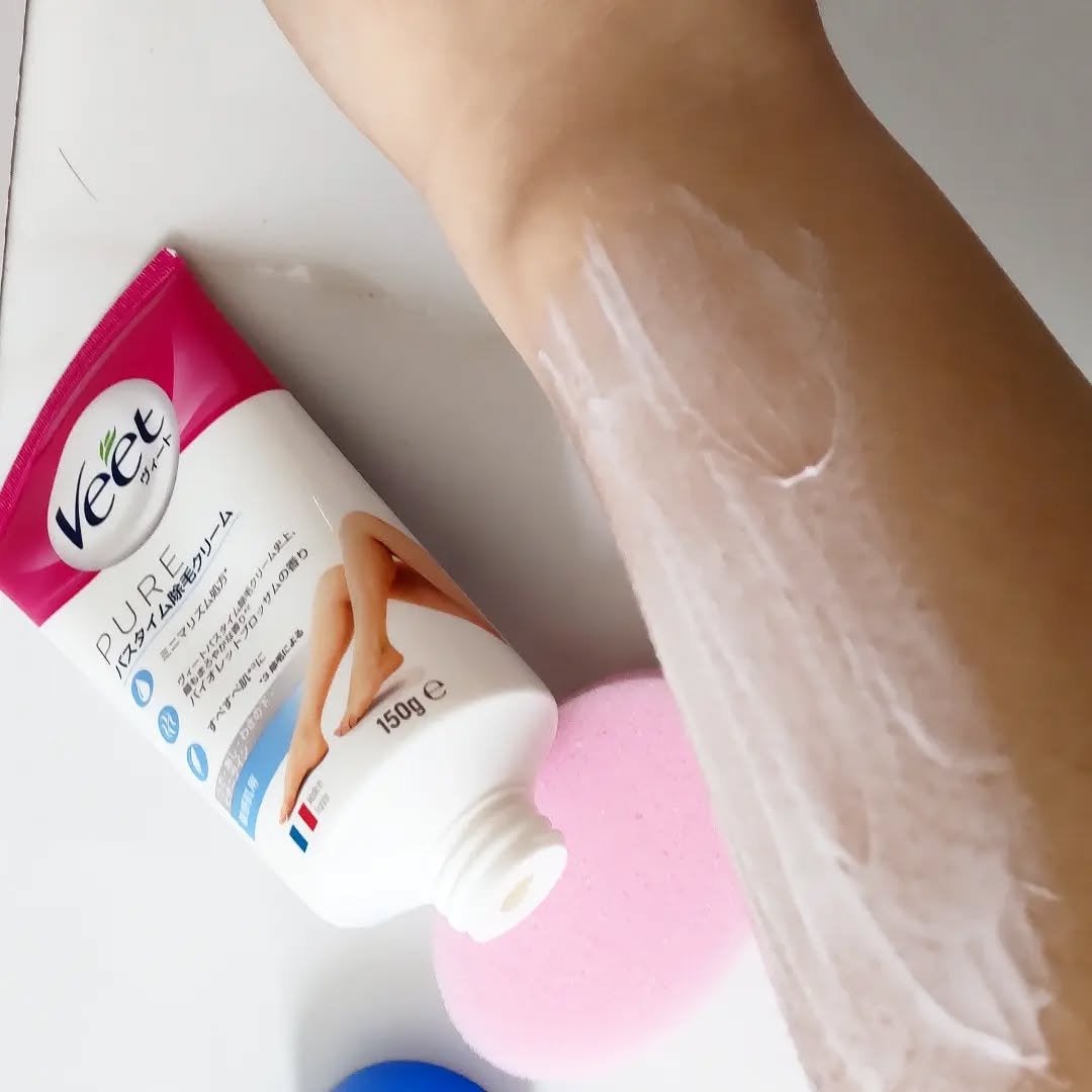 ヴィート ピュアバスタイム除毛クリーム 敏感肌用/Veet/除毛クリームを使ったクチコミ(4枚目)